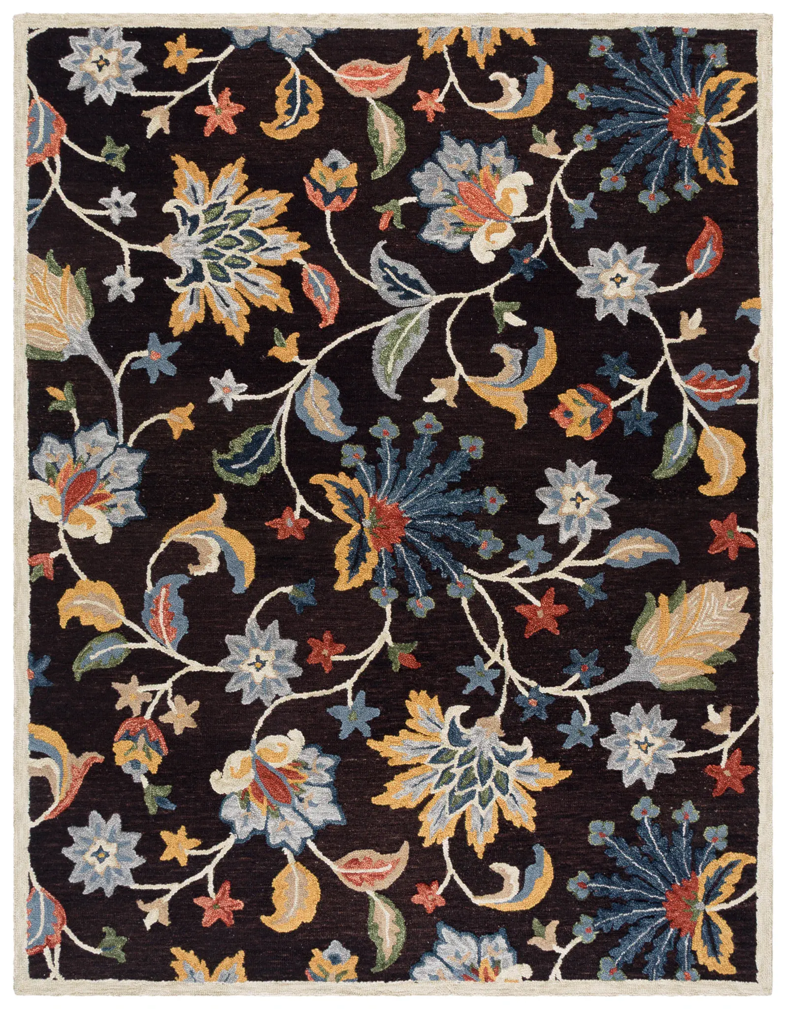 Blossom Floral Vine Wool Rug