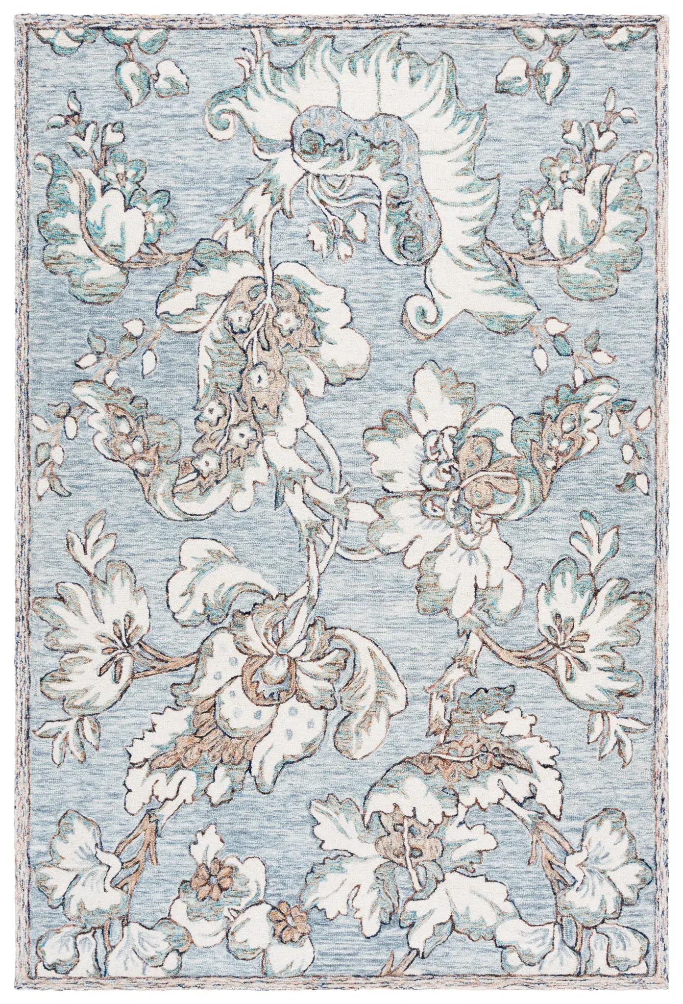Blossom Traditional Floral Hand-Tufted Wool Rug