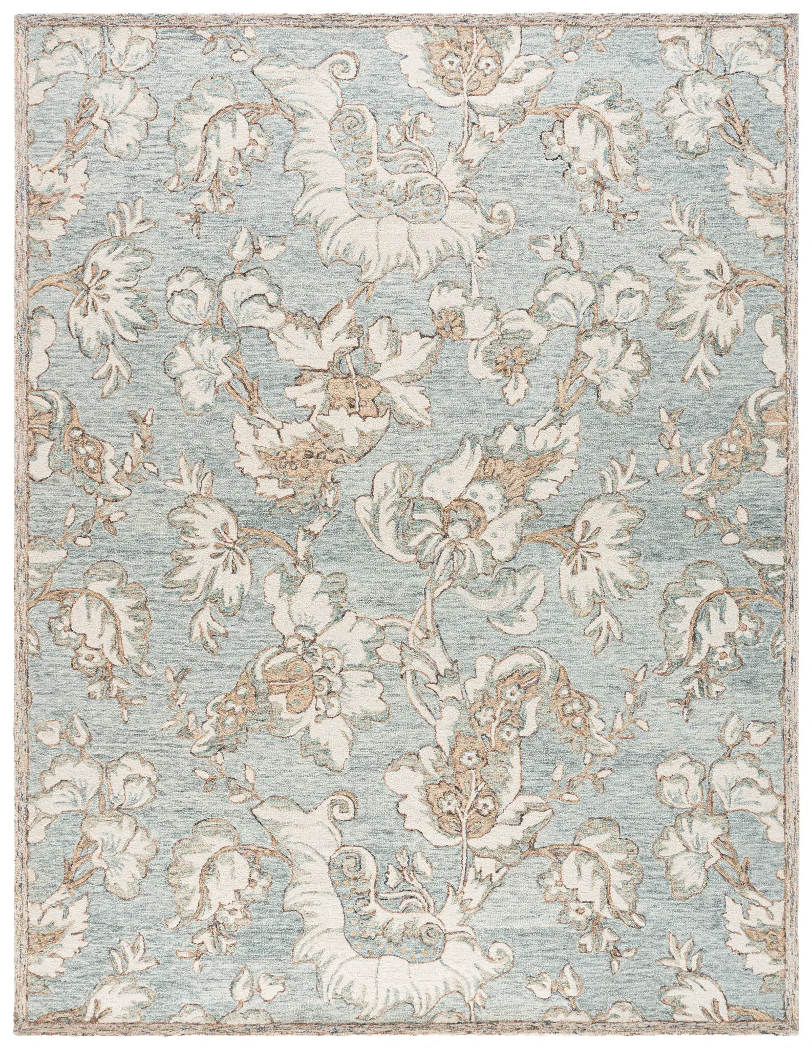 Blossom Traditional Floral Hand-Tufted Wool Rug