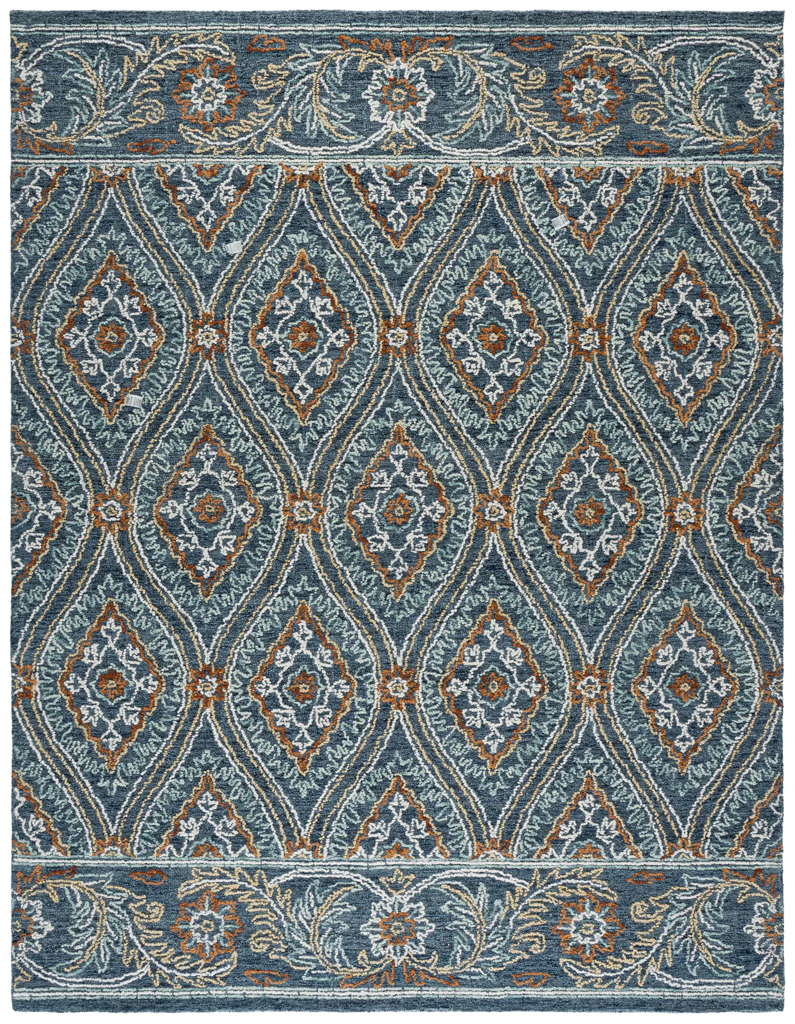Blossom Floral Ogee Hand-Tufted Wool Rug