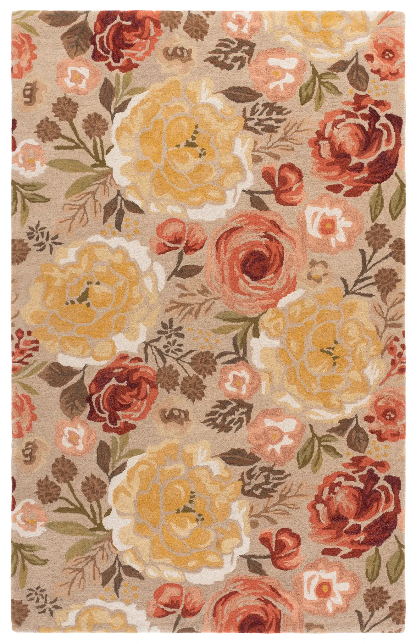 Blossom Transitional Floral Hand-Tufted Wool Rug