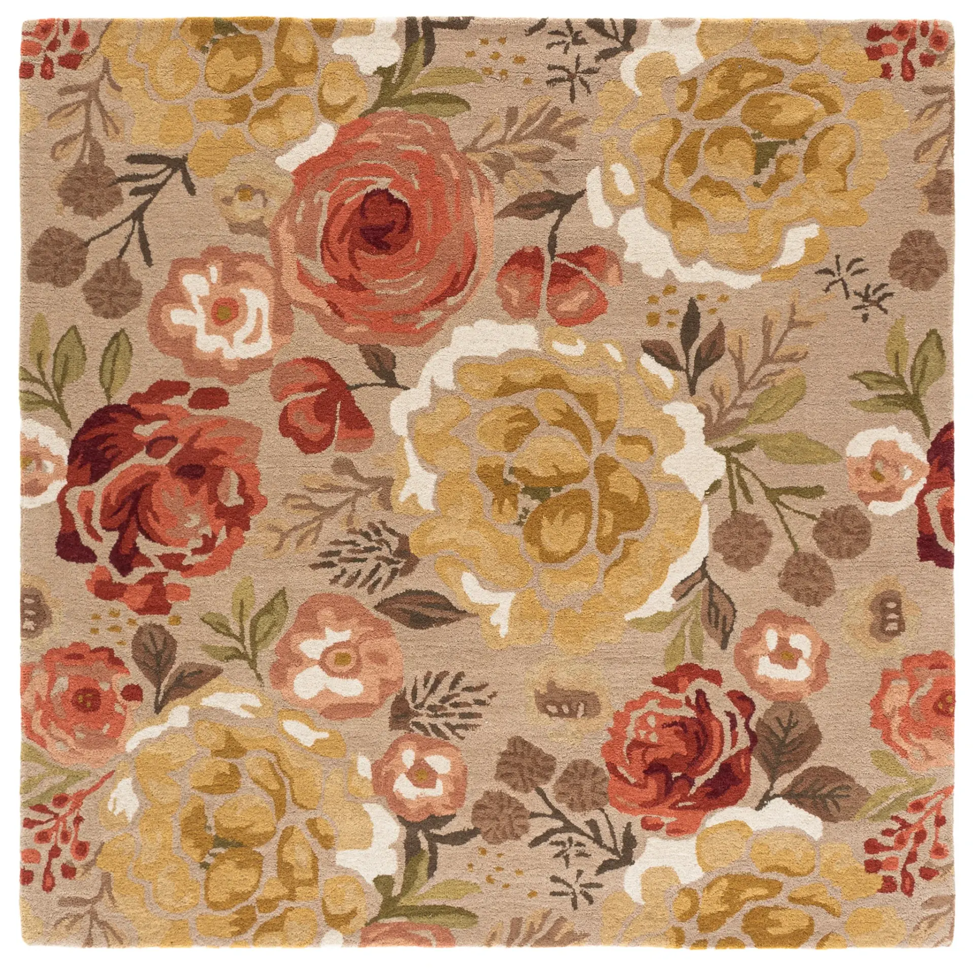 Blossom Transitional Floral Hand-Tufted Wool Rug