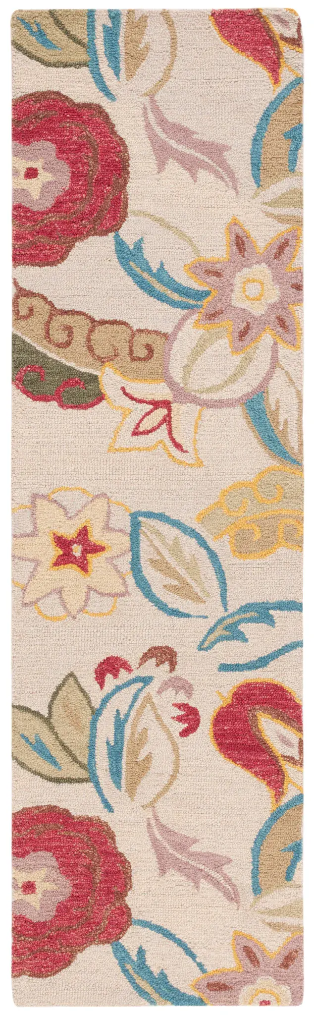 Blossom Boho Floral Hand-Hooked Wool Rug