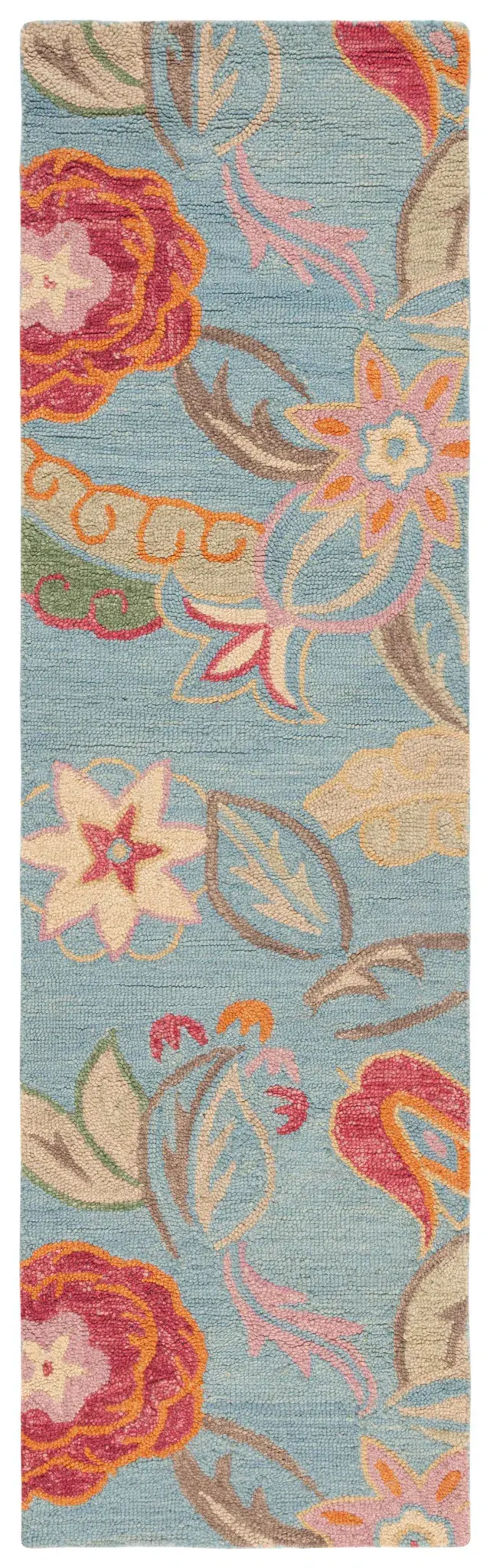 Blossom Large Floral Hand-Hooked Wool Rug