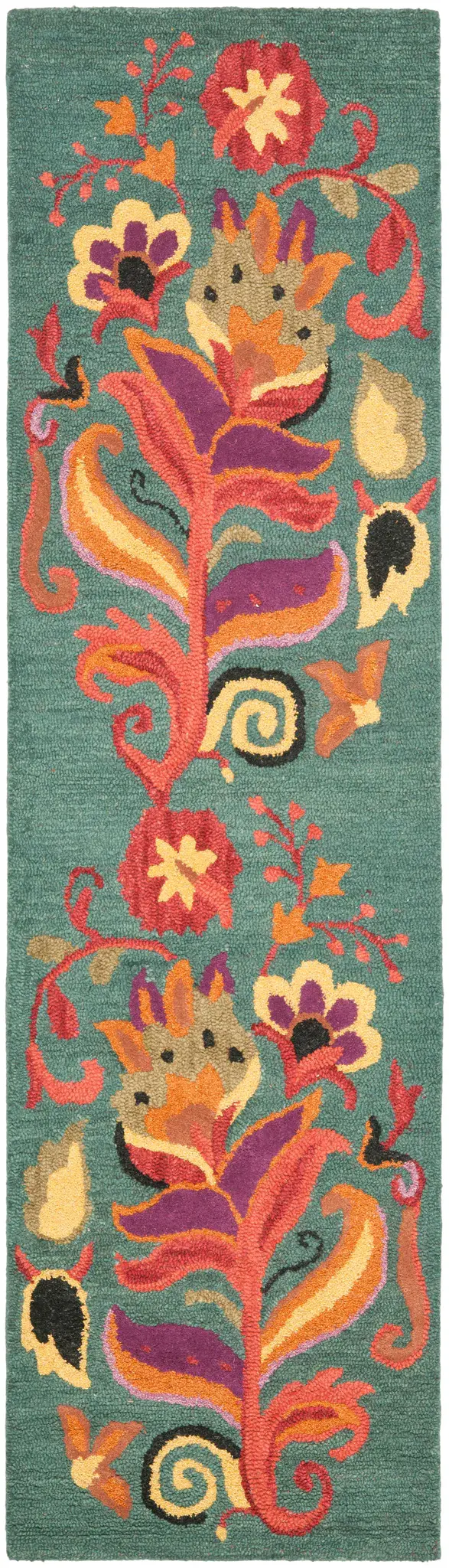 Blossom Oversized Floral Hand-Hooked Wool Rug