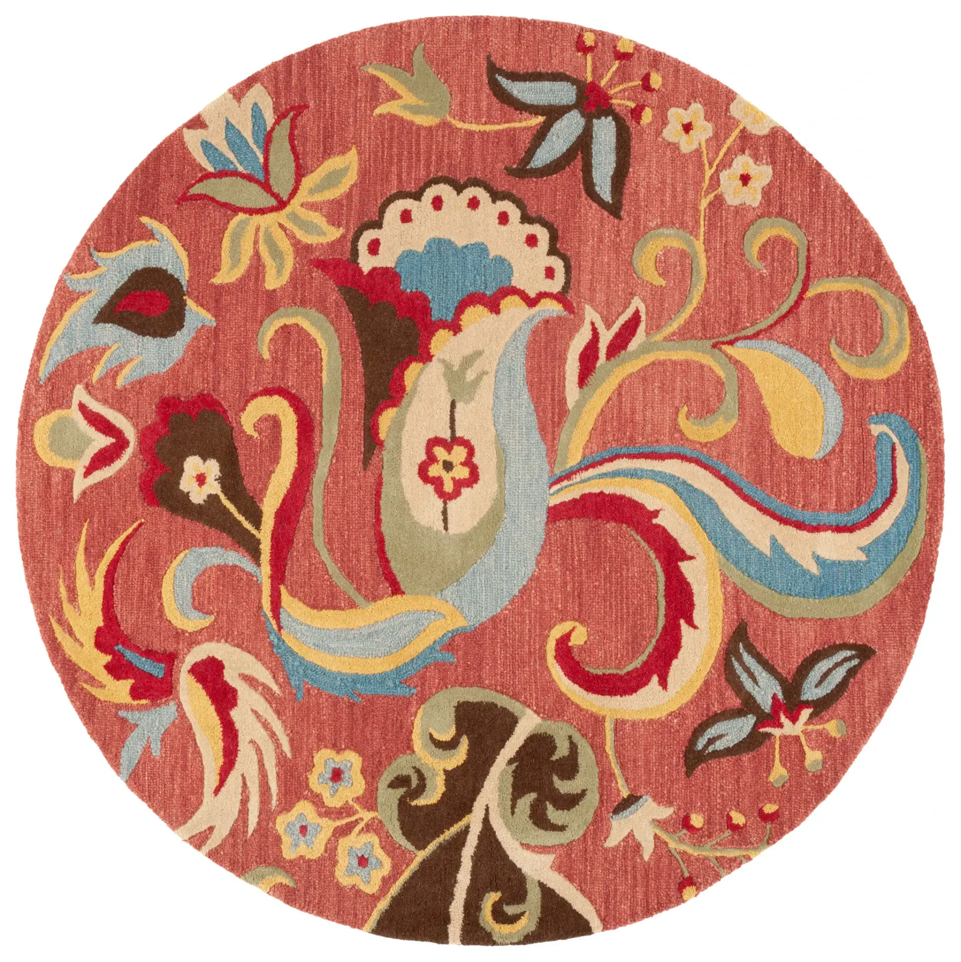 Blossom Botanical Hand-Hooked Wool Rug
