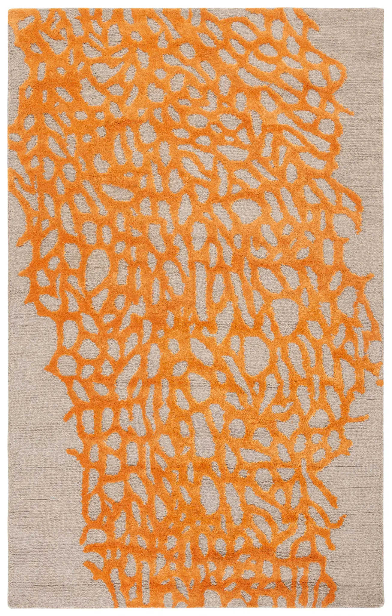 Blossom Coral Hand-Hooked Rug