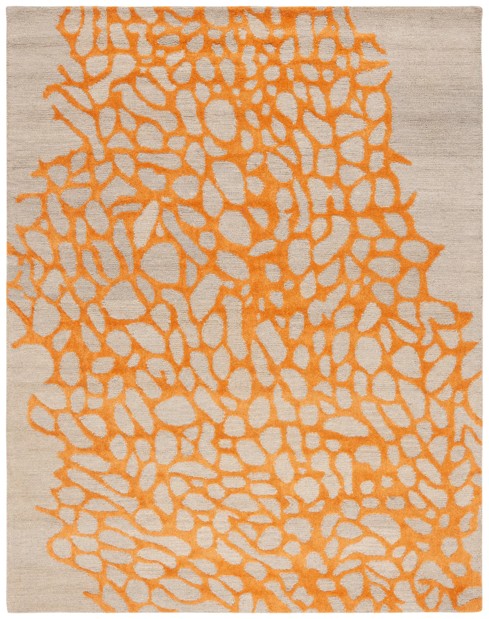 Blossom Coral Hand-Hooked Rug
