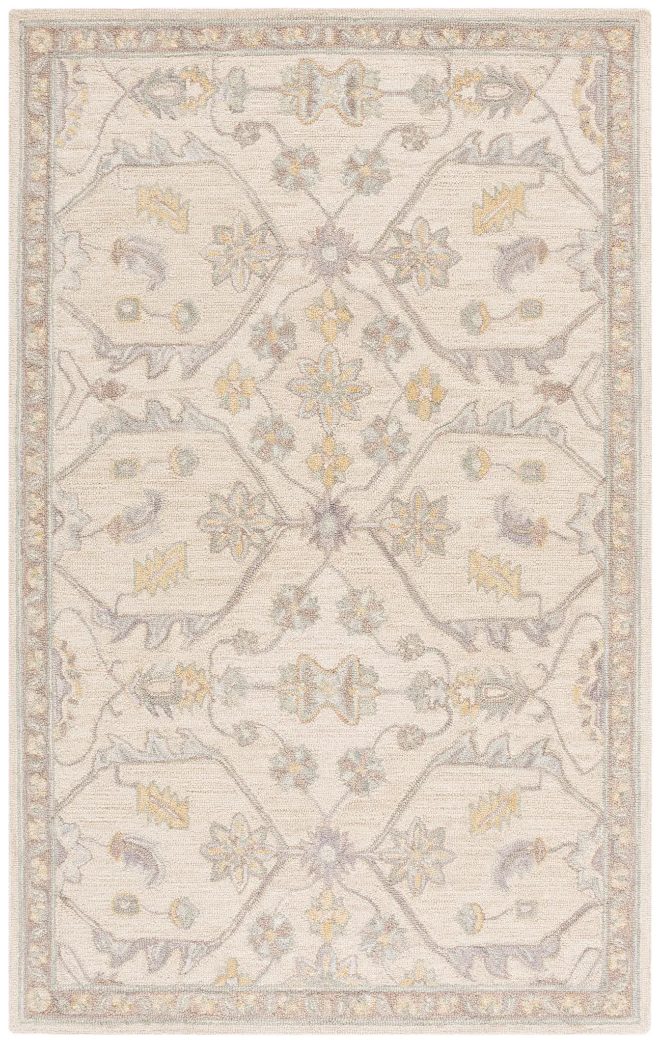 Blossom Floral Lattice Hand-Tufted Wool Rug