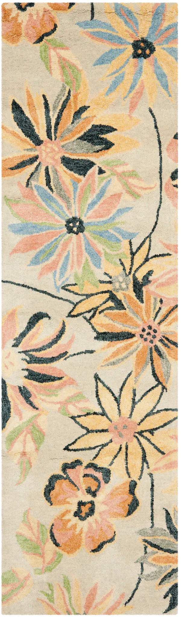 Blossom Daisy Floral Hand-Hooked Wool Rug