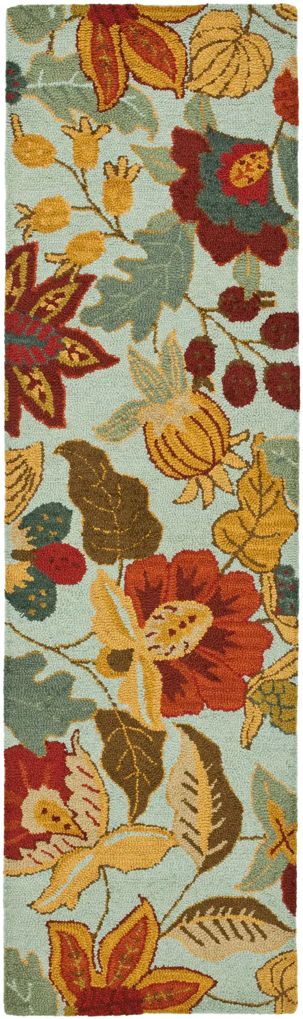 Blossom Allover Floral Hand-Hooked Wool Rug