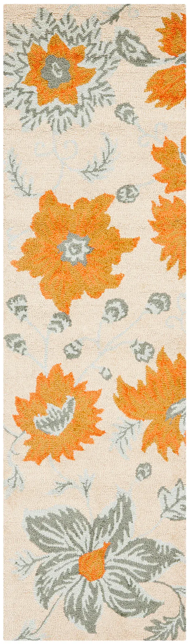 Blossom Floral Bloom Hand-Hooked Wool Rug