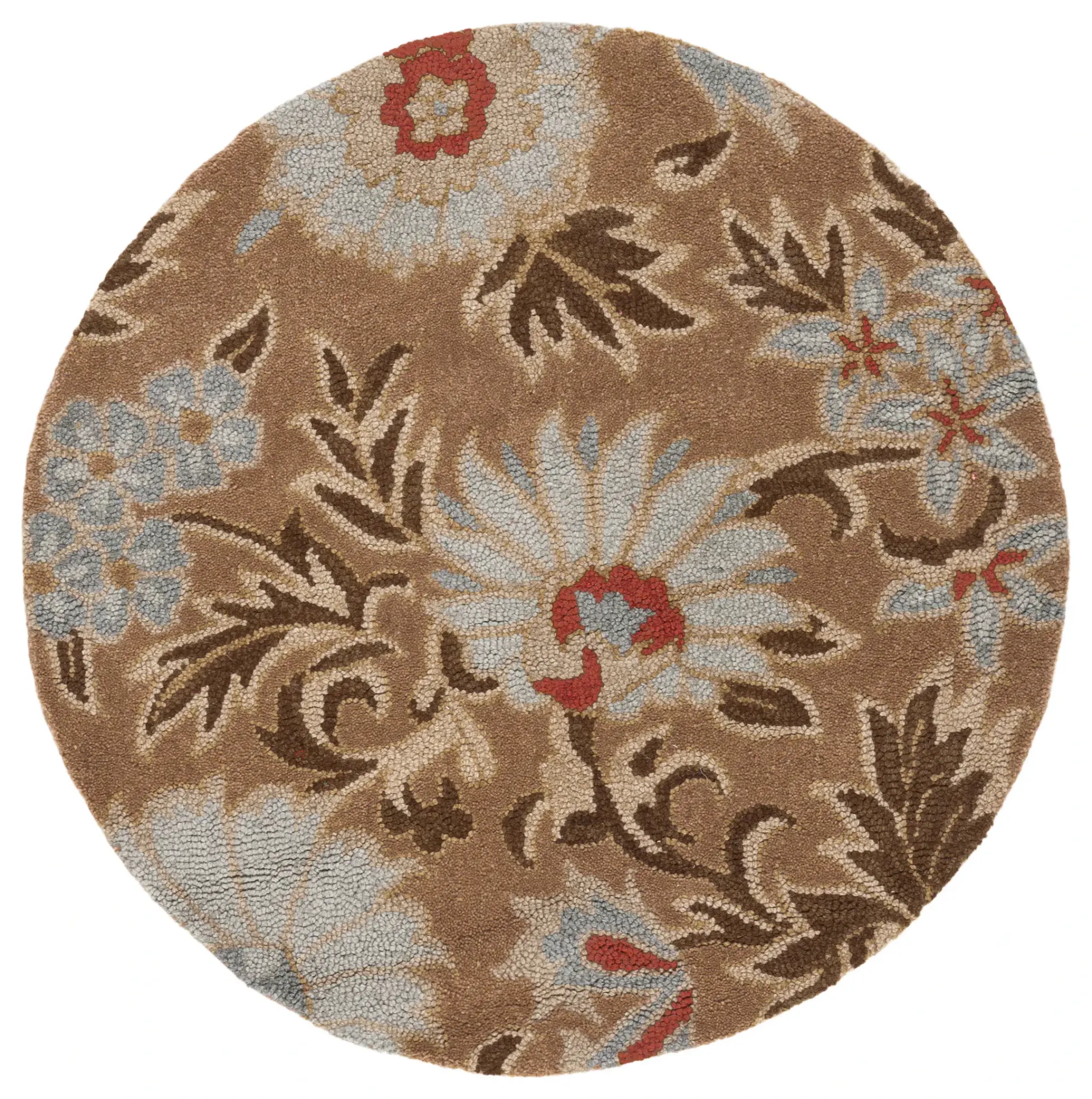 Blossom Dense Floral Hand-Hooked Wool Rug
