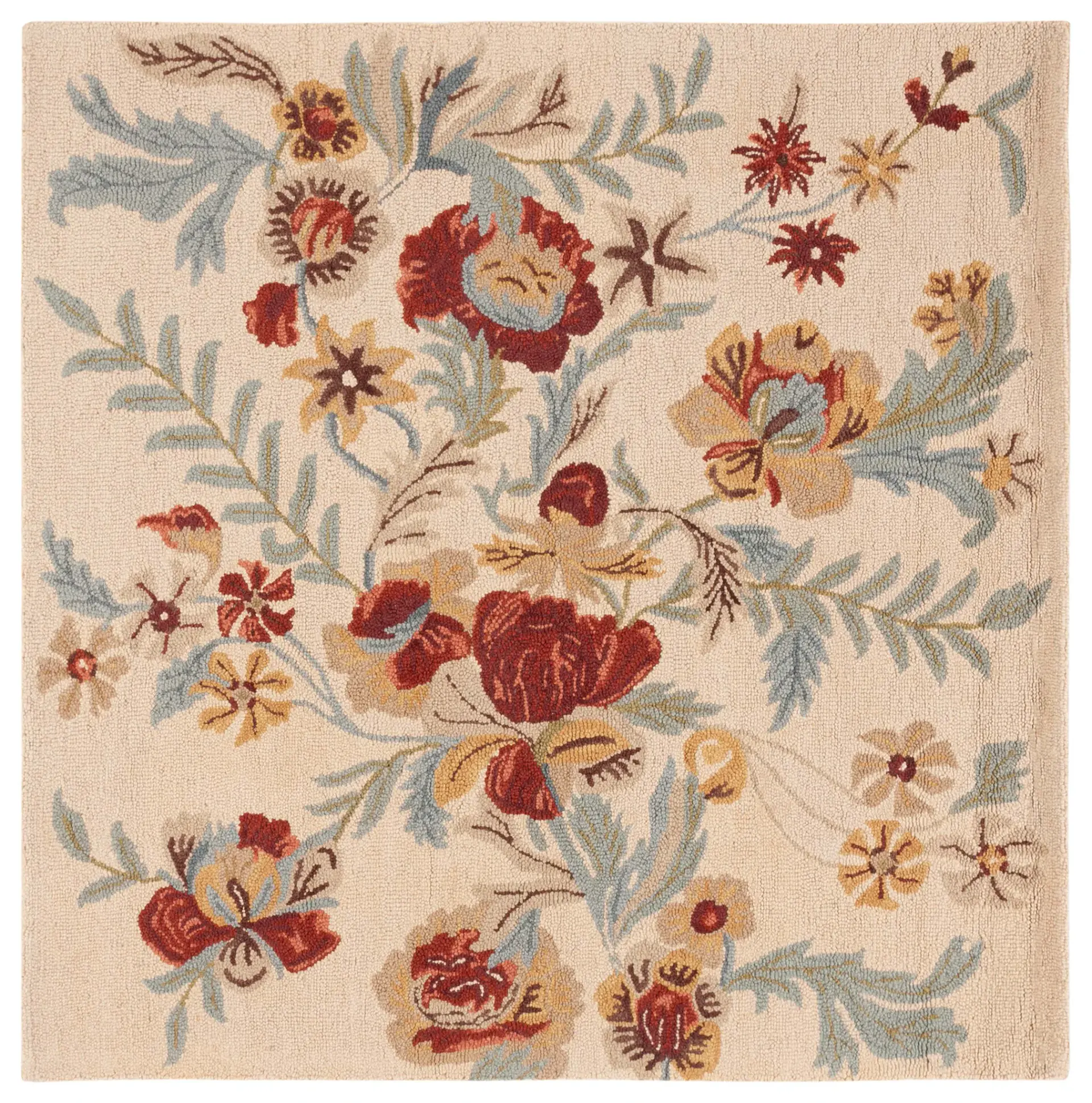 Blossom Chelsea Floral Hand-Hooked Wool Rug