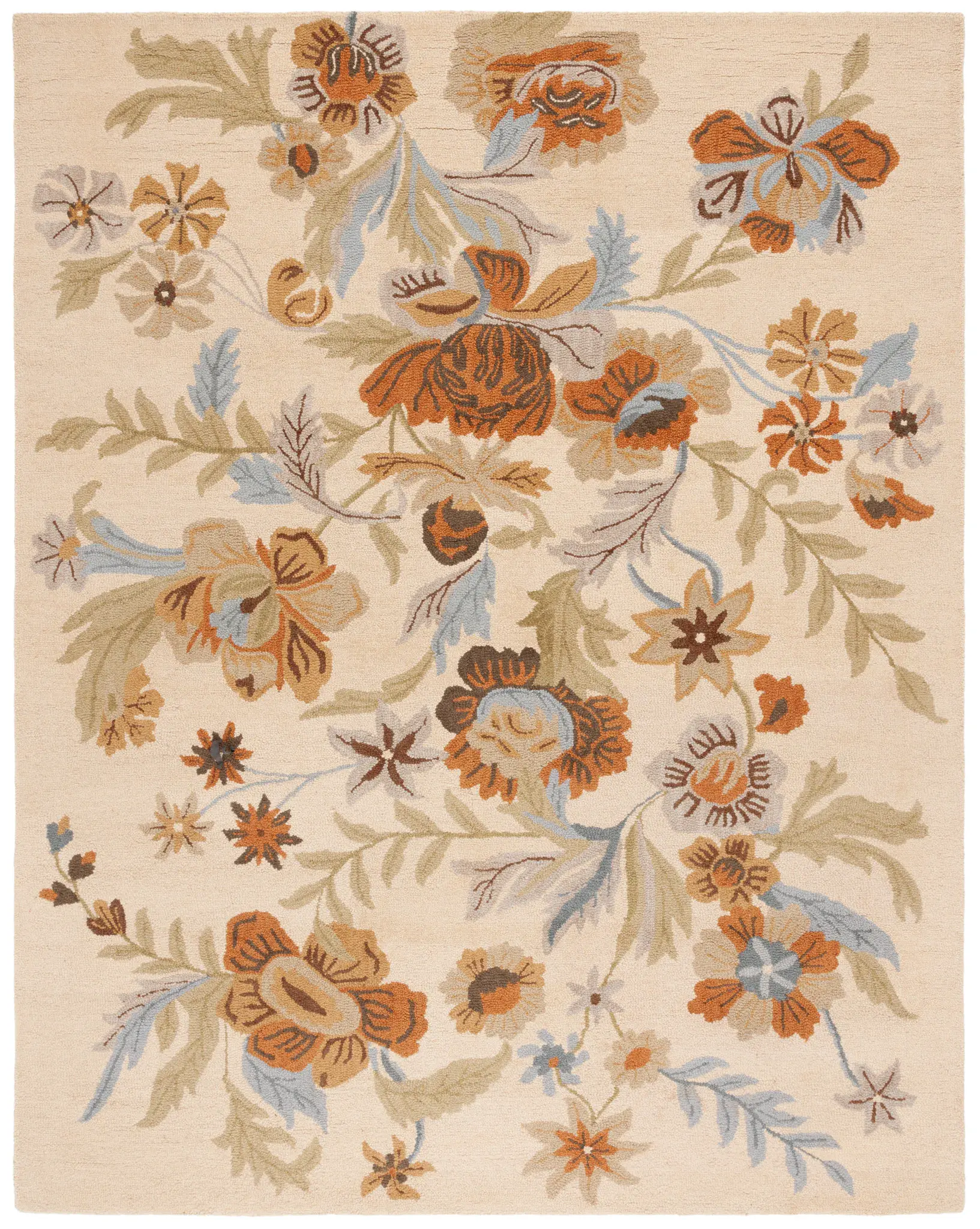 Blossom Chelsea Floral Hand-Hooked Wool Rug