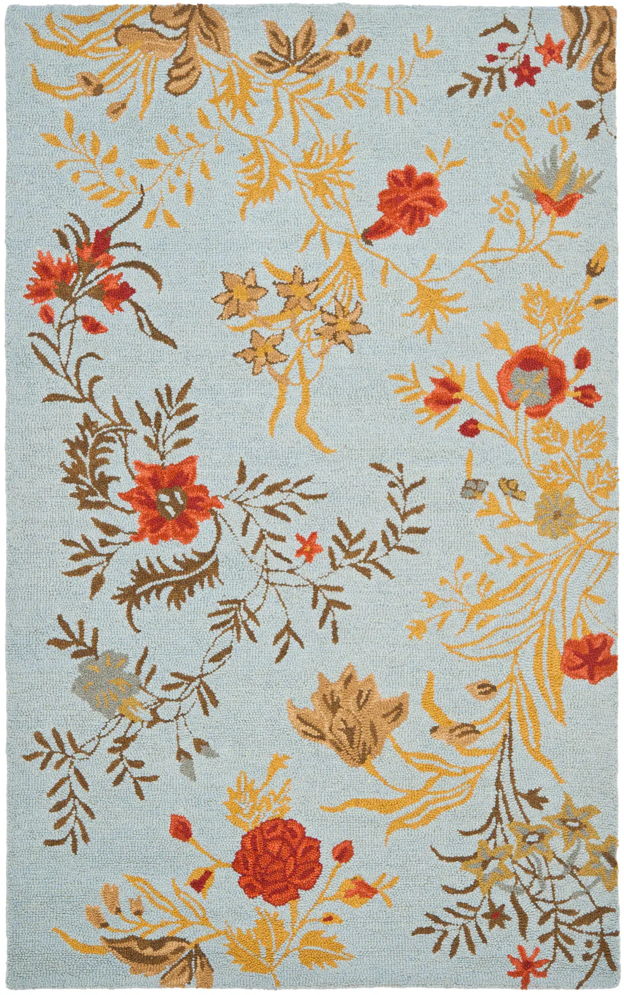 Blossom Floral Hand-Hooked Wool Rug