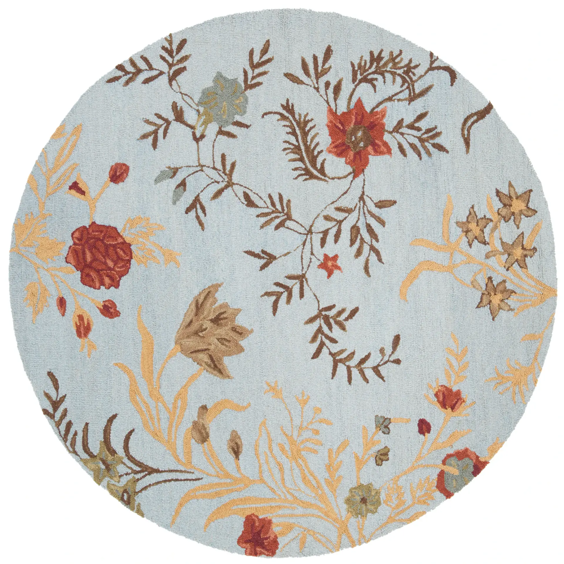 Blossom Floral Hand-Hooked Wool Rug