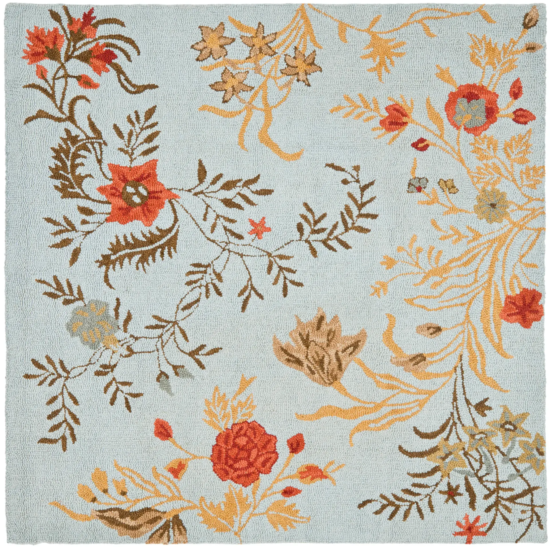 Blossom Floral Hand-Hooked Wool Rug