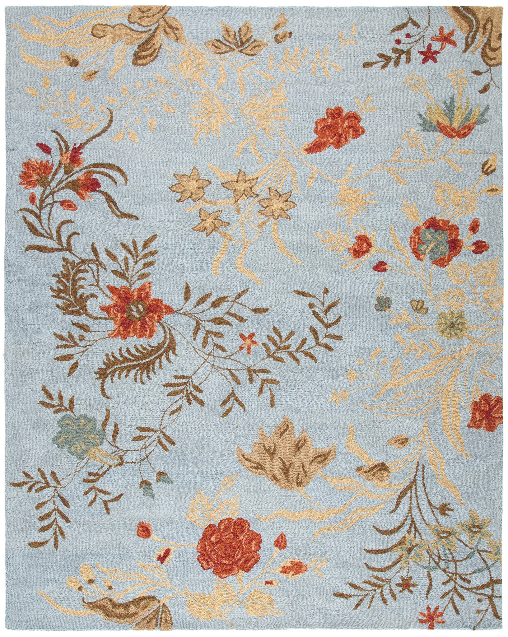 Blossom Floral Hand-Hooked Wool Rug