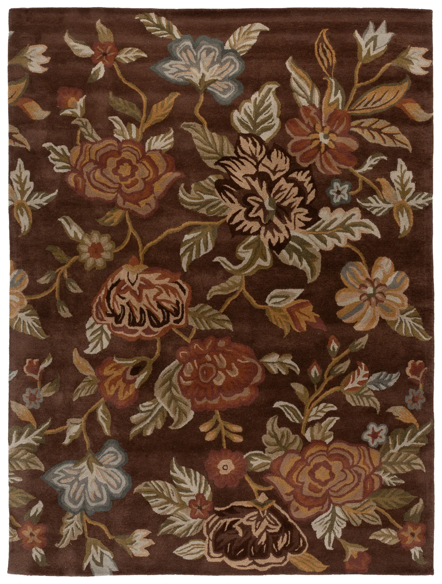 Blossom Floral Trail Hand-Hooked Wool Rug
