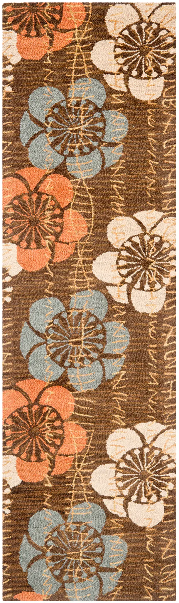 Blossom Retro Floral Hand-Hooked Rug