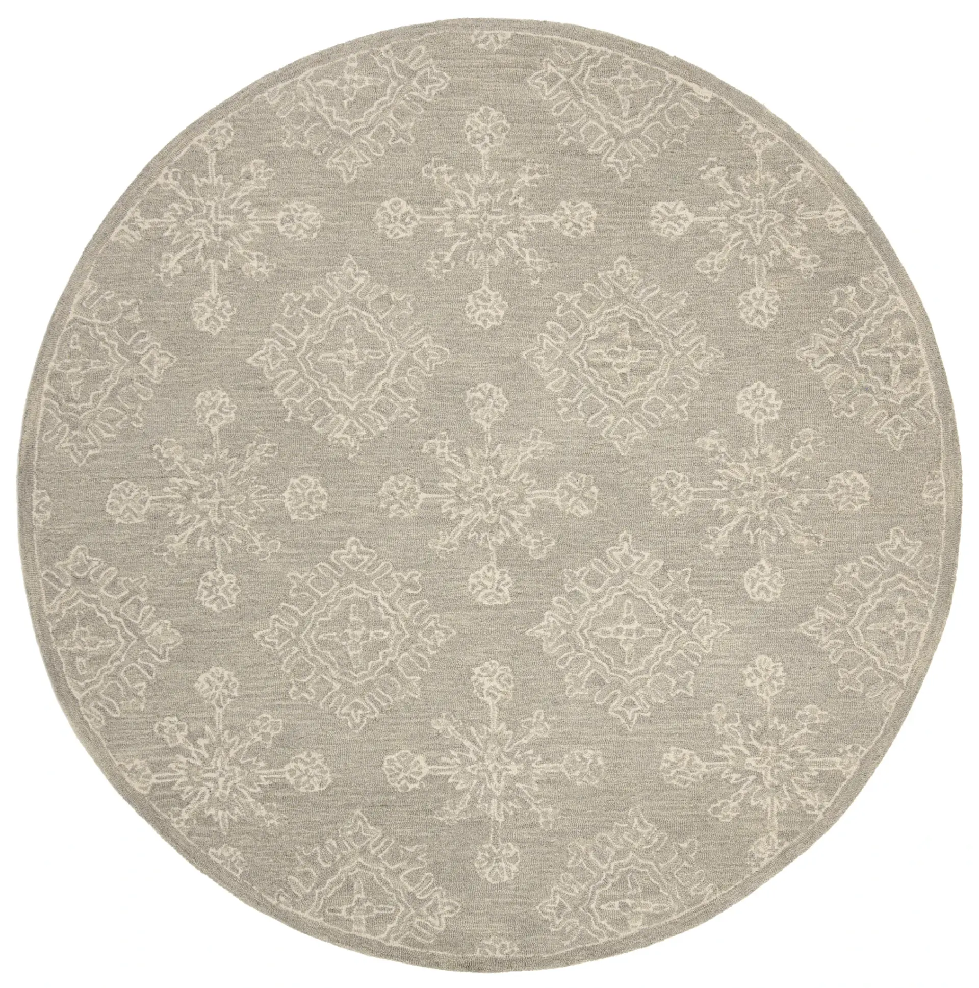 Blossom Diamond Medallion Hand-Tufted Wool Rug