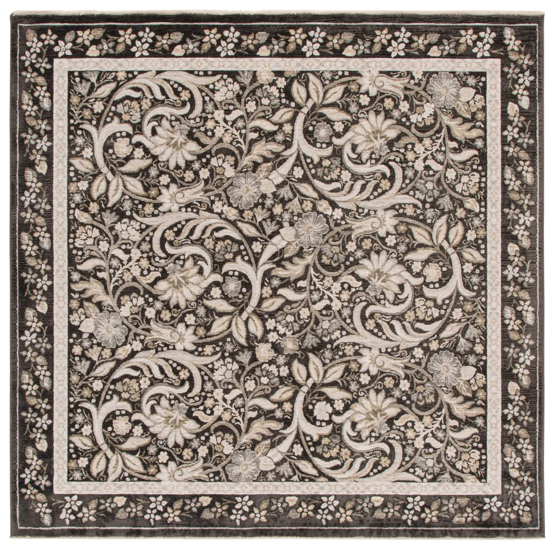 Bloom Traditional Floral Bordered Rug