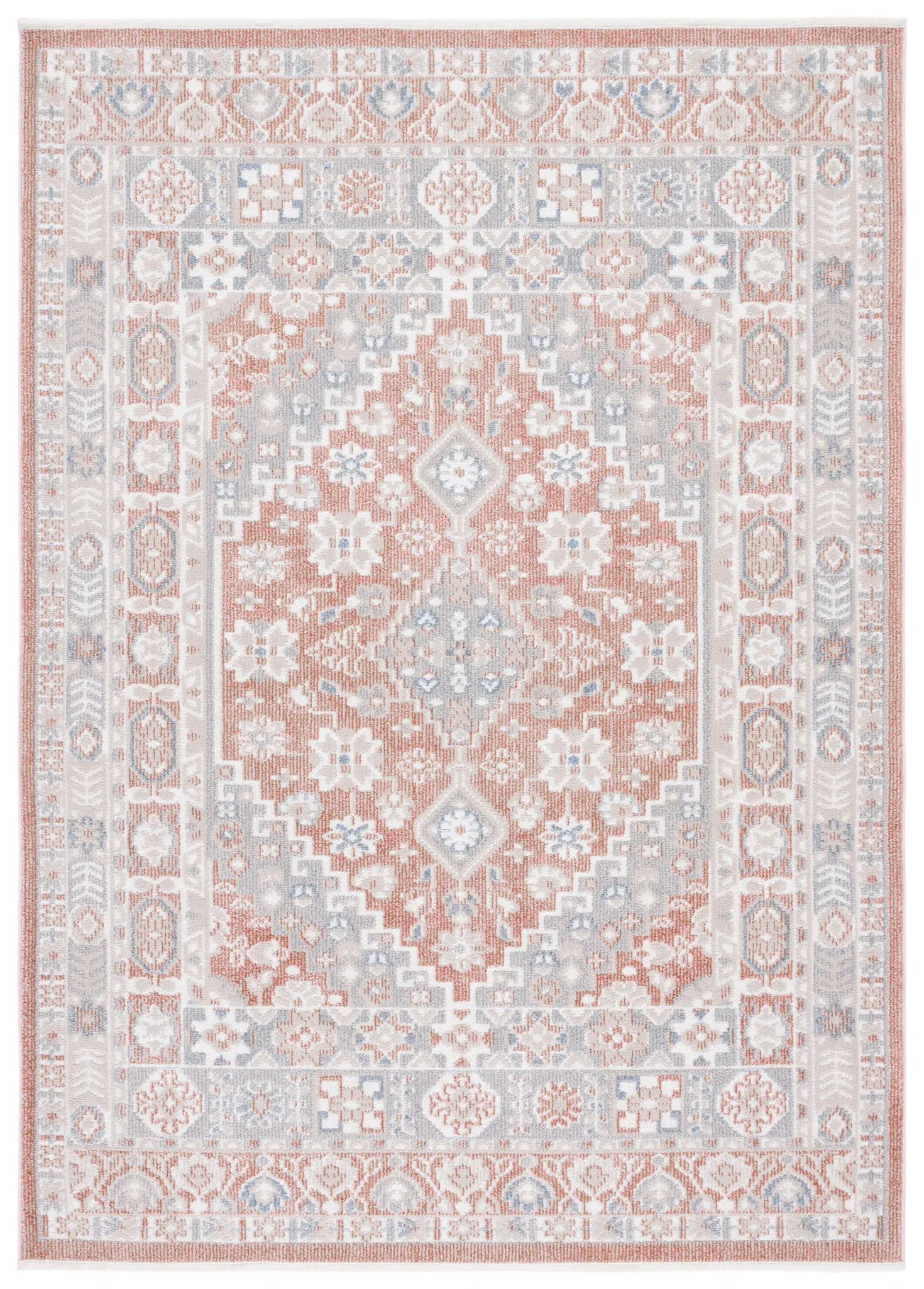 Blair Geometric Medallion Washable Rug