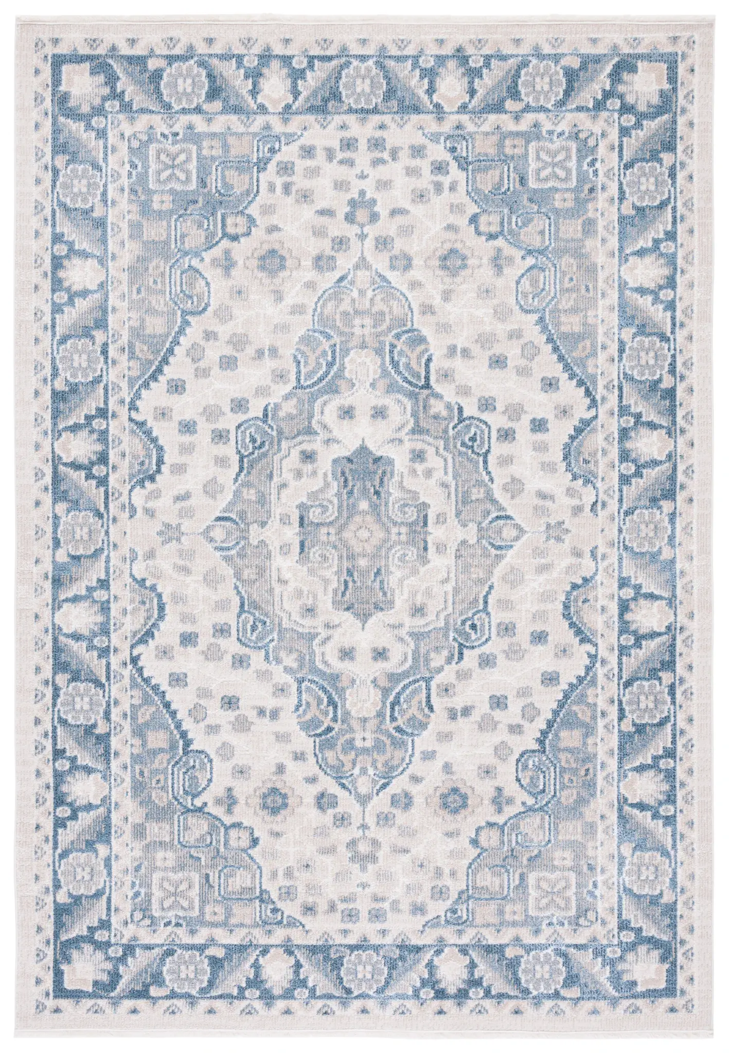 Blair Washable Medallion Bordered Rug