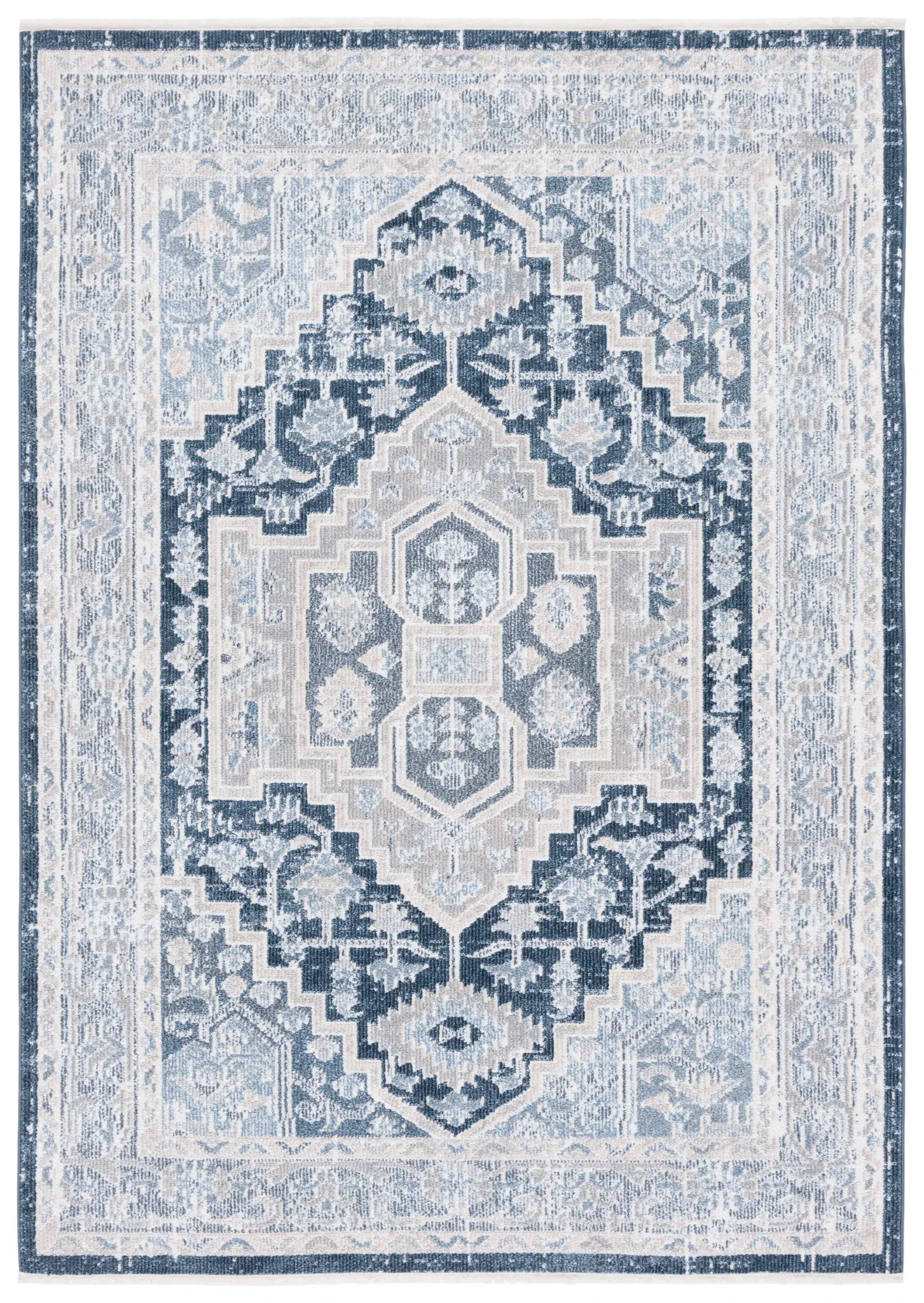 Blair Stepped Medallion Washable Rug