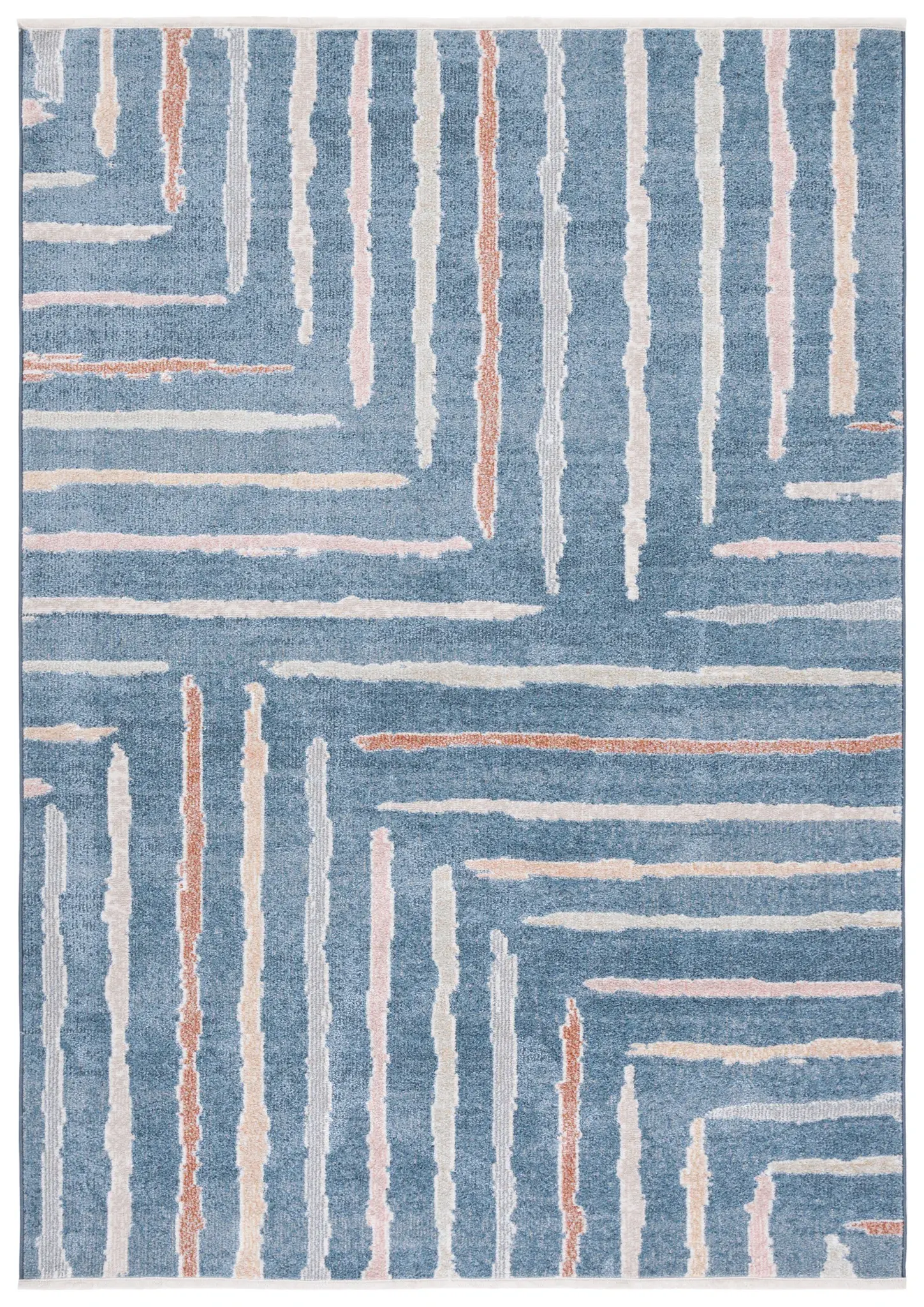 Blair Blocked Stripe Washable Rug