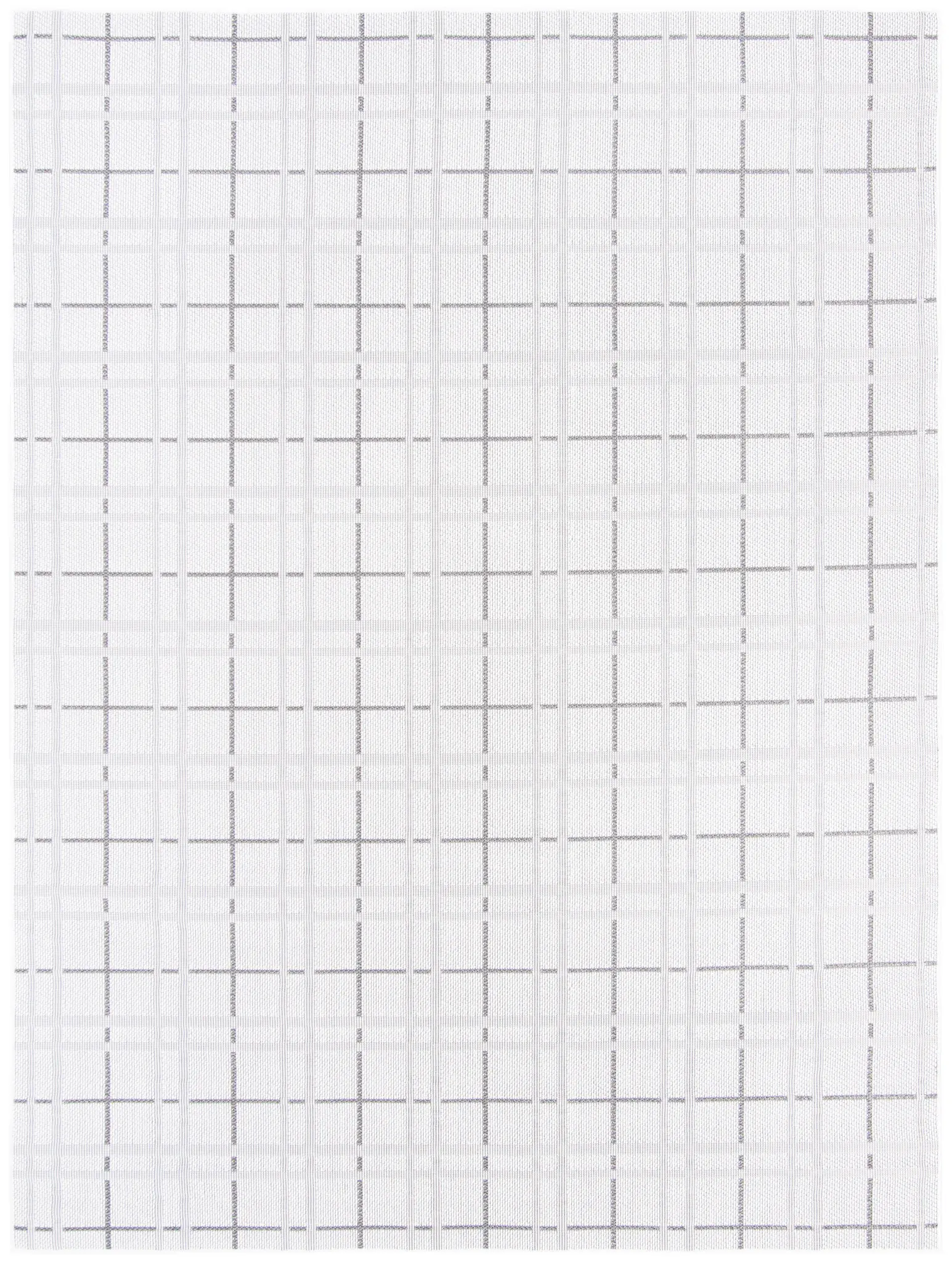 Bermuda Windowpane Grid Washable Outdoor Rug