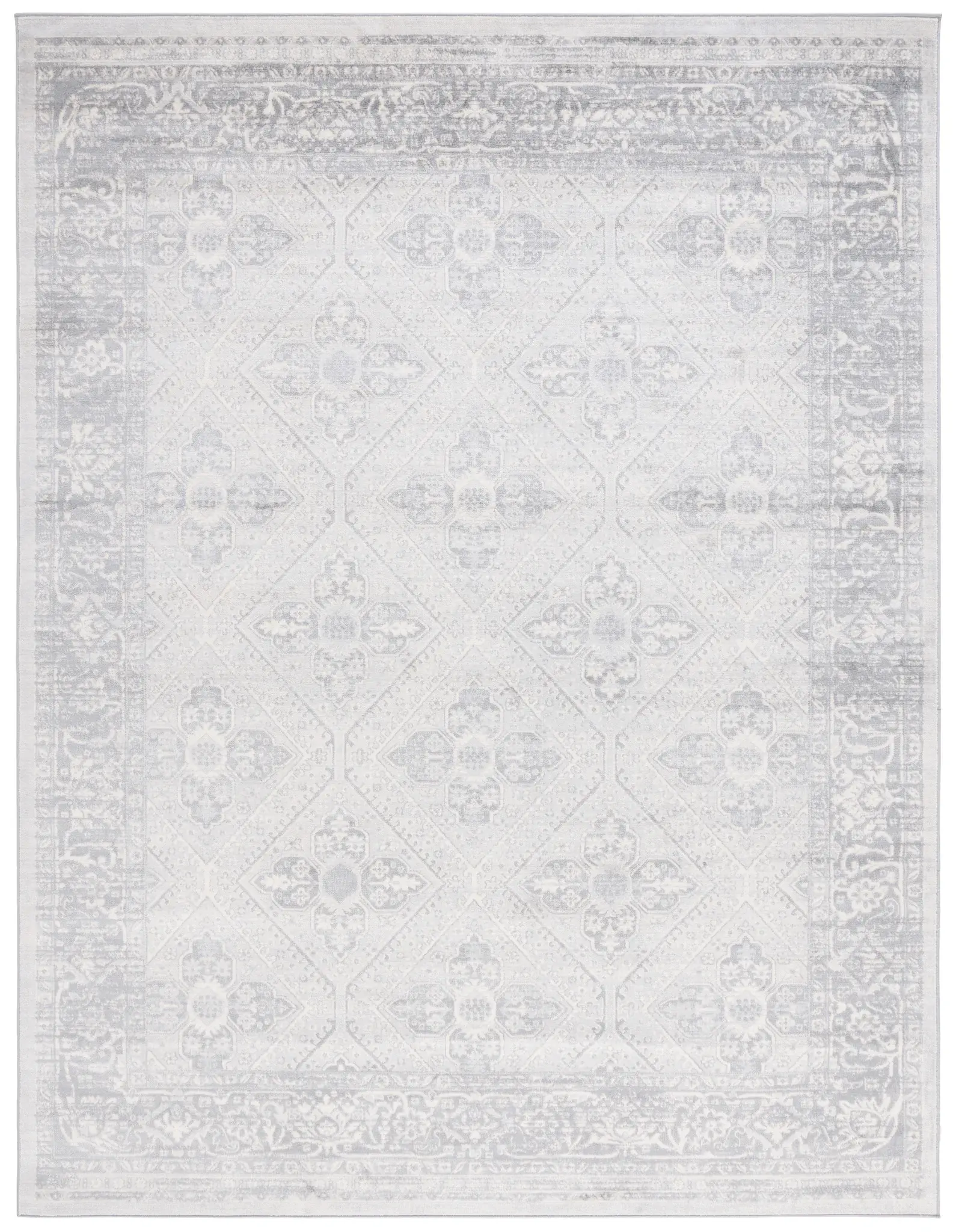 Brentwood Distressed Floral Trellis Rug