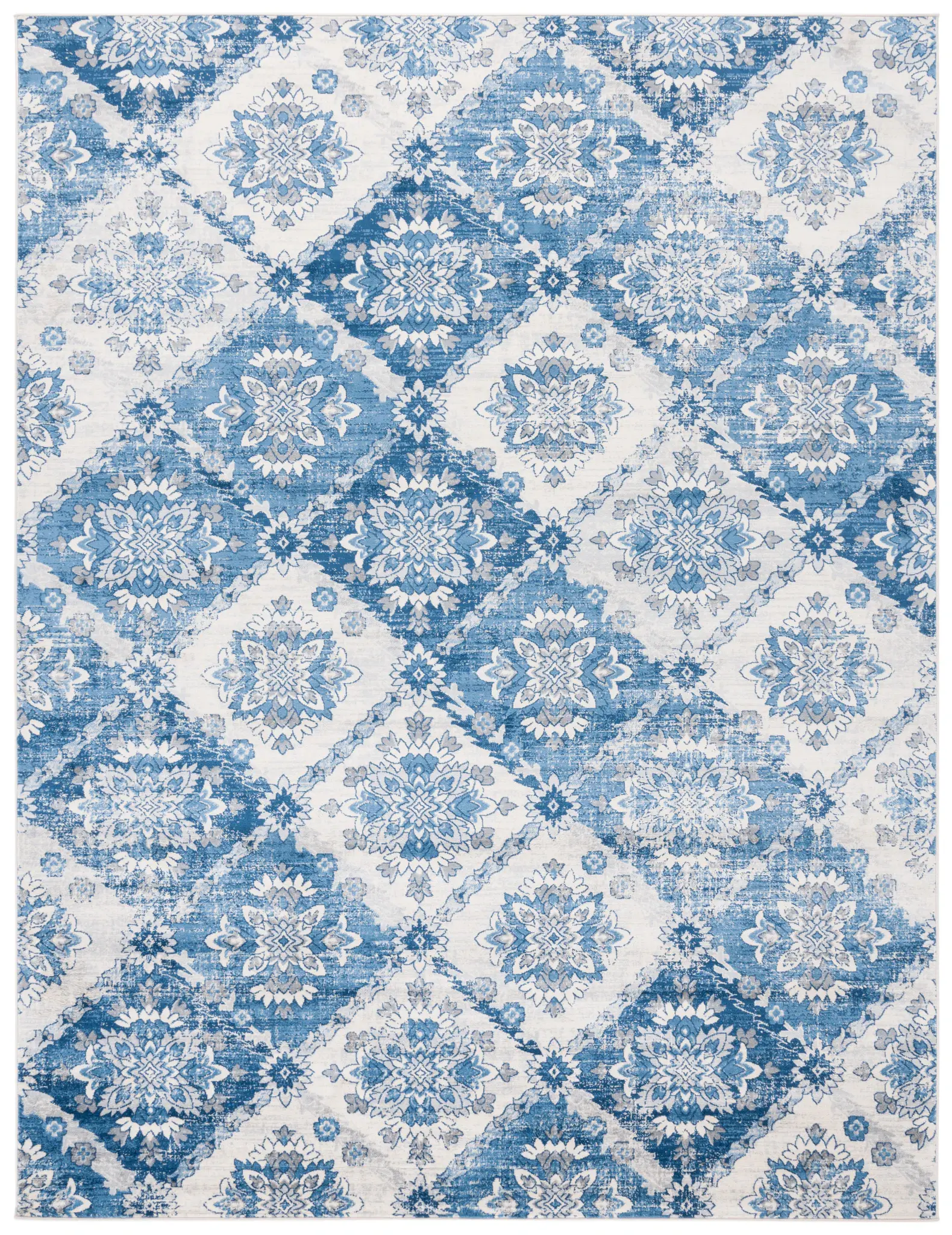 Brentwood Diamond Floral Rug