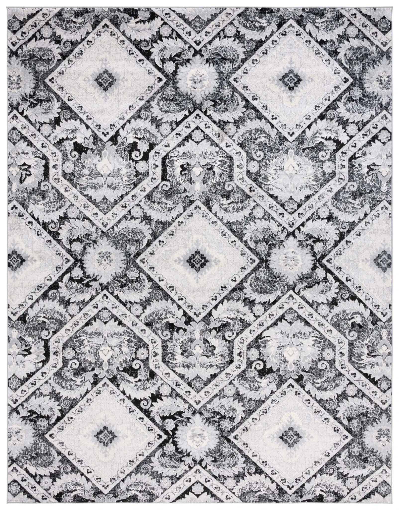 Brentwood Botanical Diamond Rug