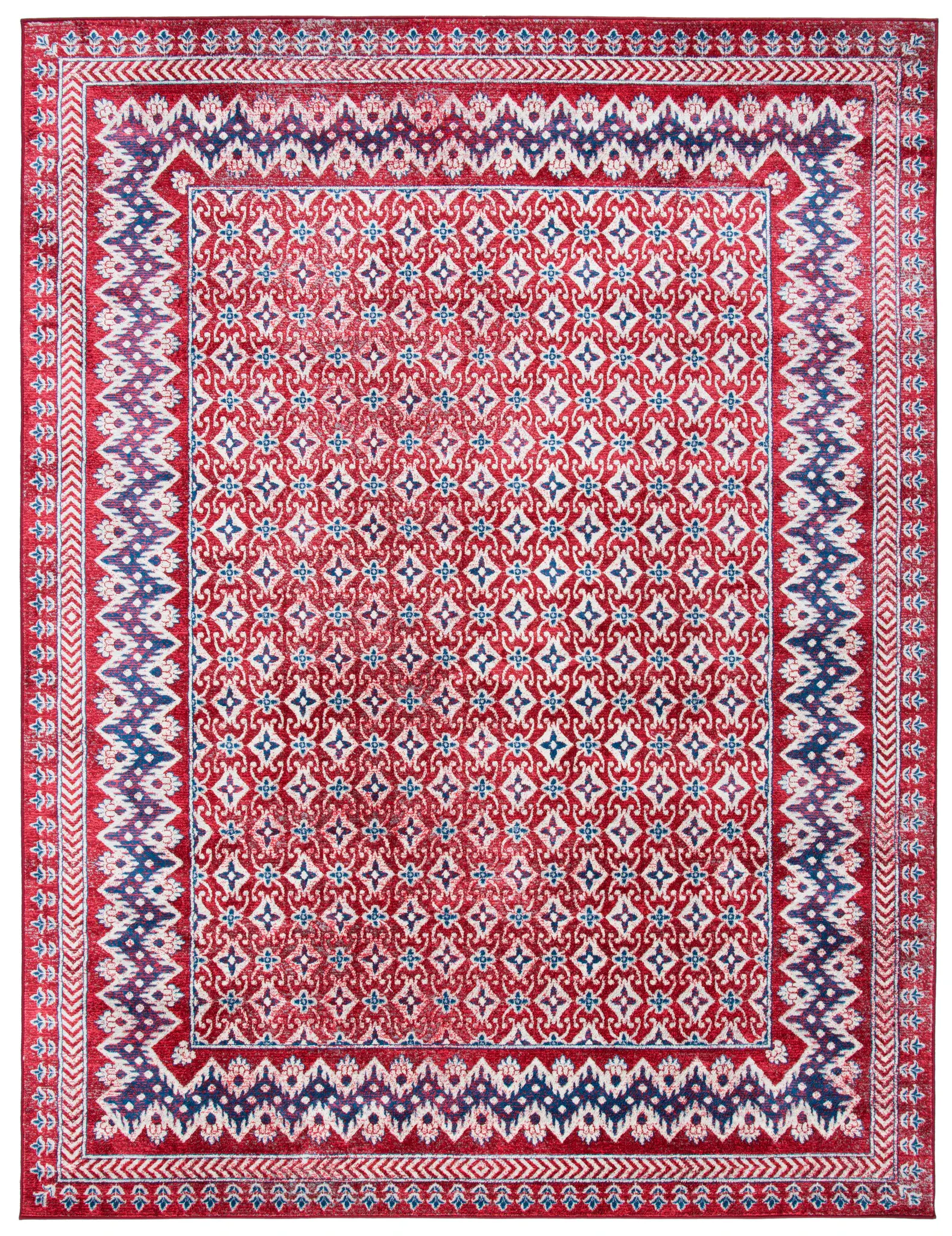 Brentwood Bordered Tile Rug