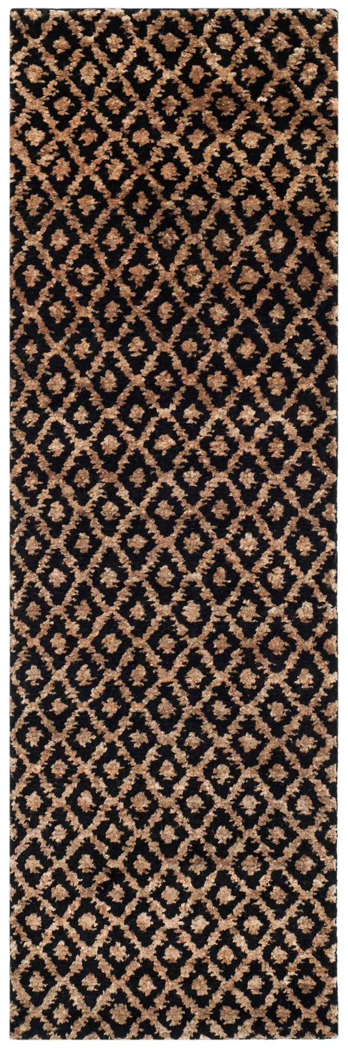 Bohemian Diamond Lattice Hand-Tufted Rug