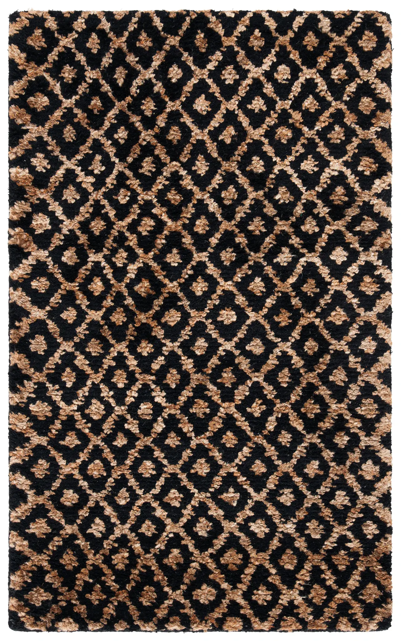 Bohemian Diamond Lattice Hand-Tufted Rug