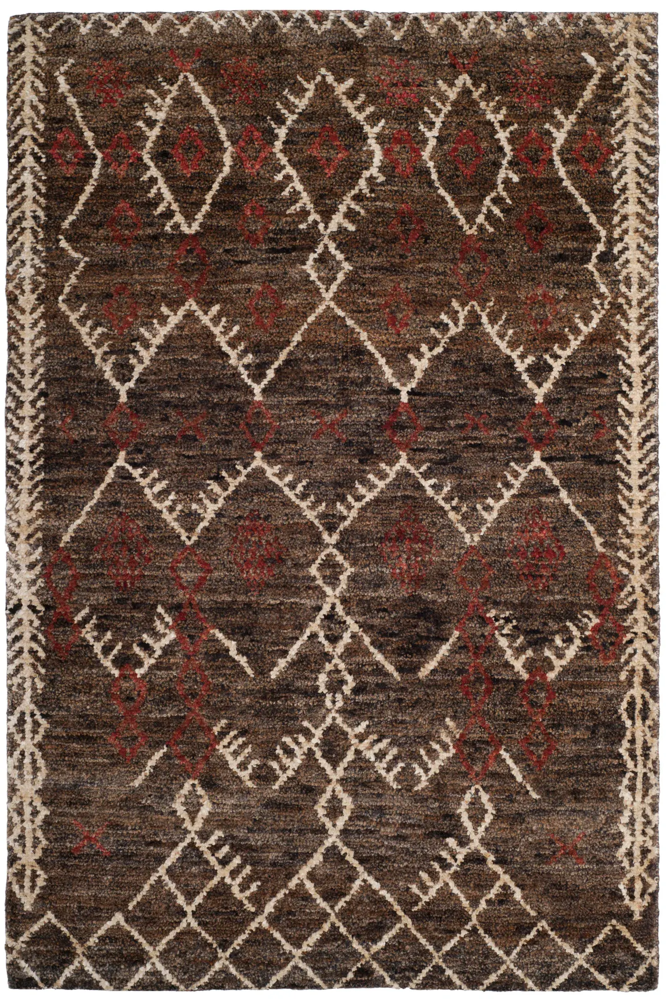 Bohemian Tribal Chevron Hand-Knotted Rug