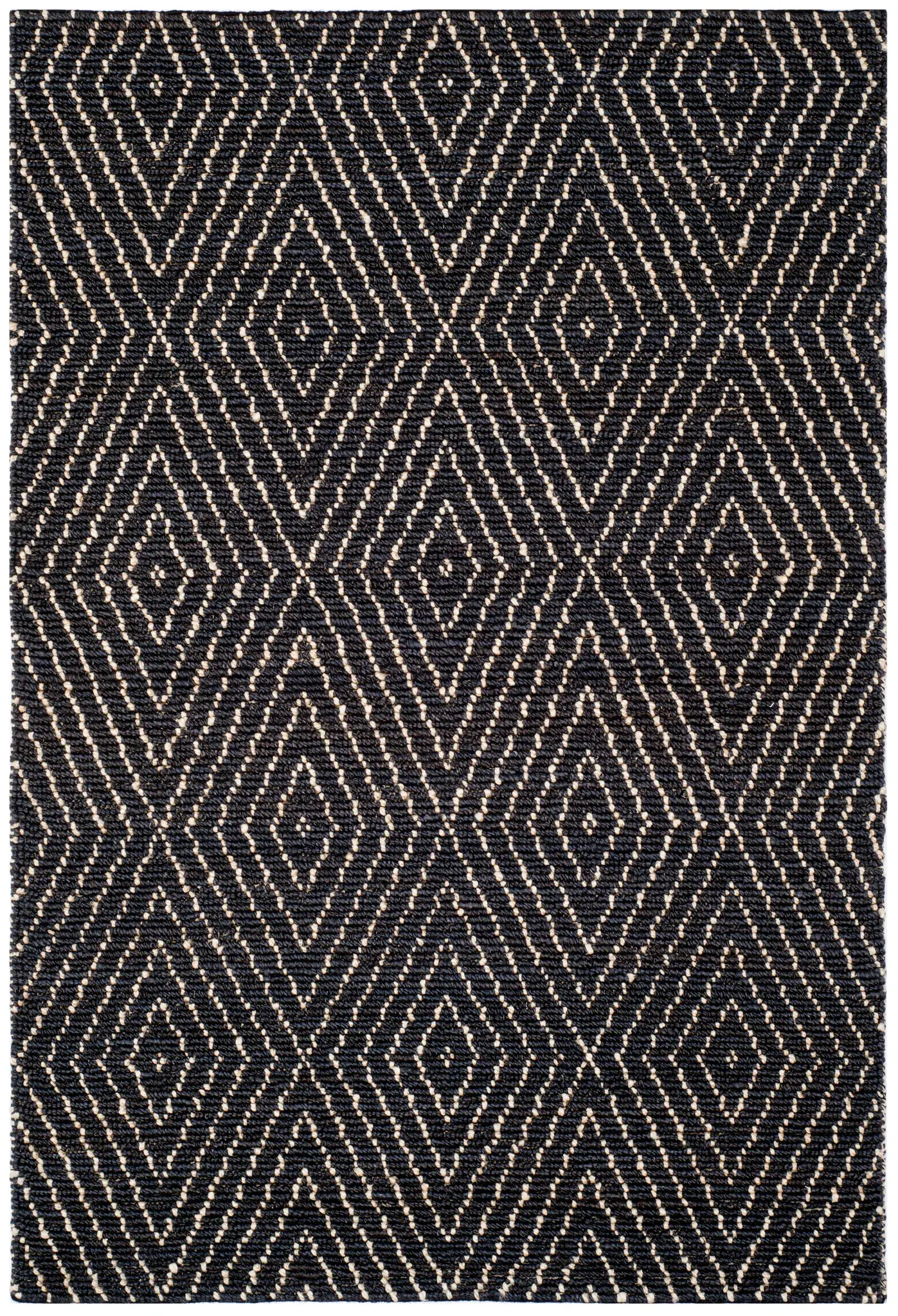 Bohemian Diamond Hand-Woven Jute Rug