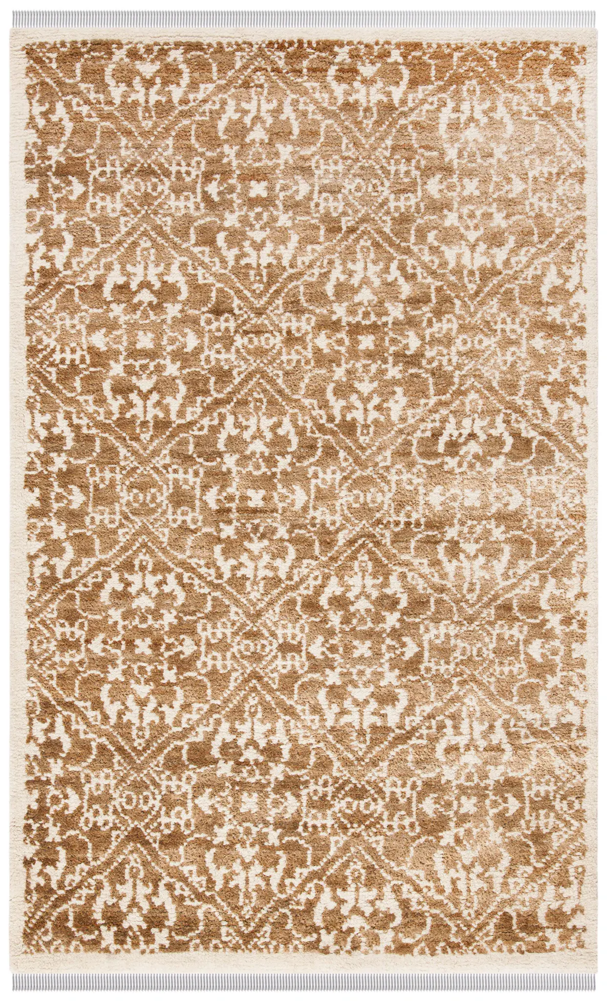 Bohemian Damask Hand-Woven Jute Rug
