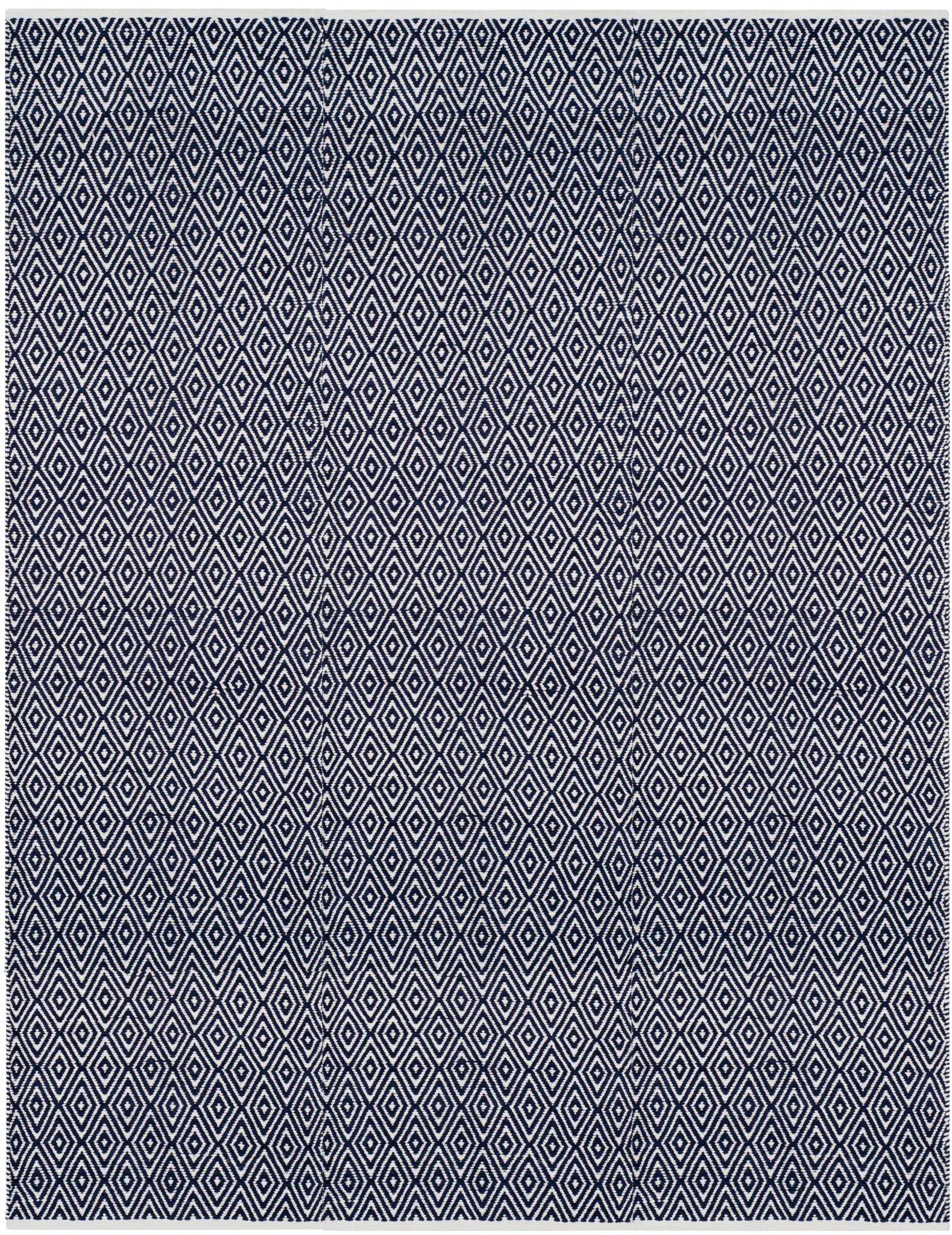 Boston Concentric Diamond Flatweave Cotton Rug
