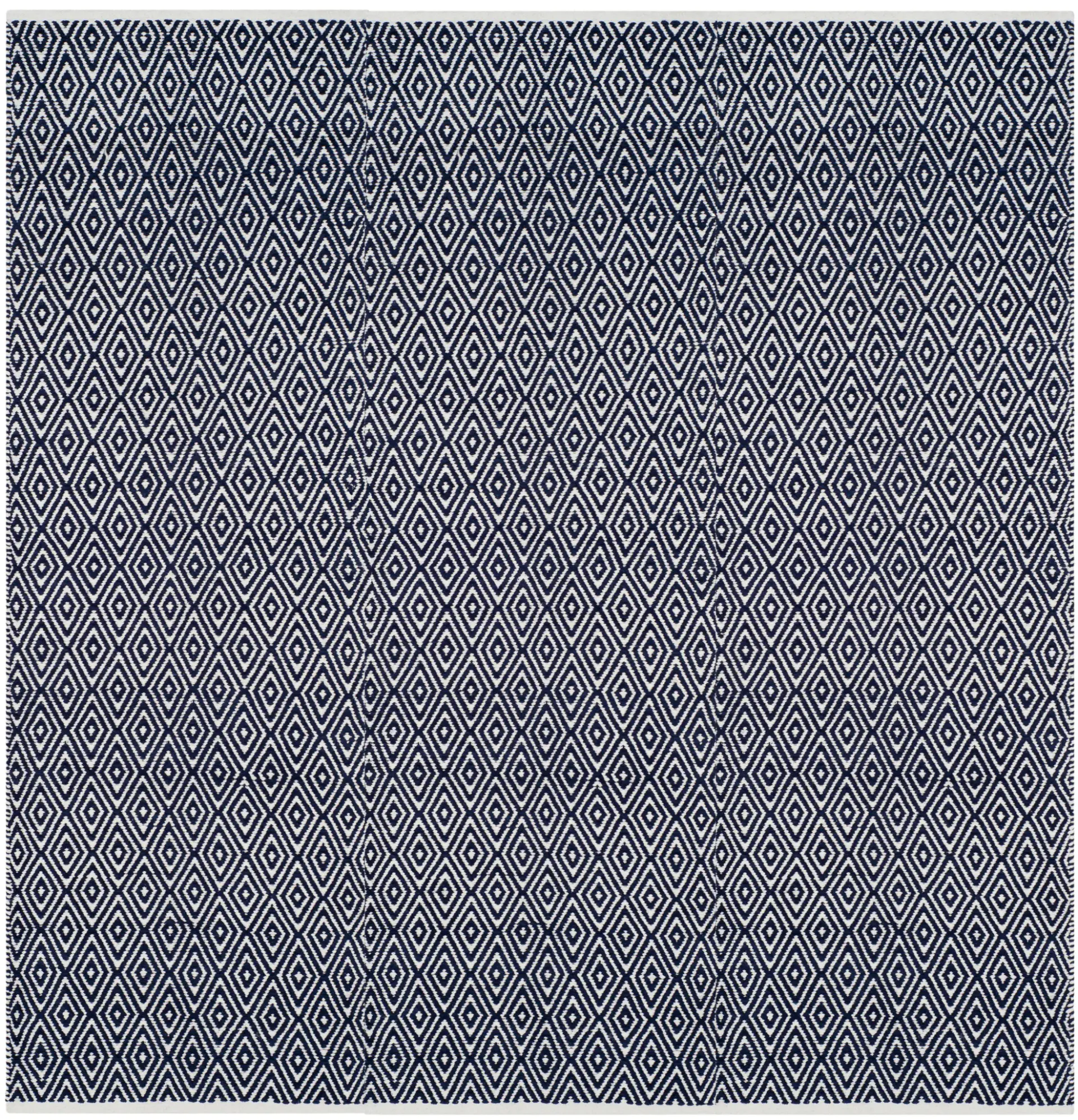 Boston Concentric Diamond Flatweave Cotton Rug