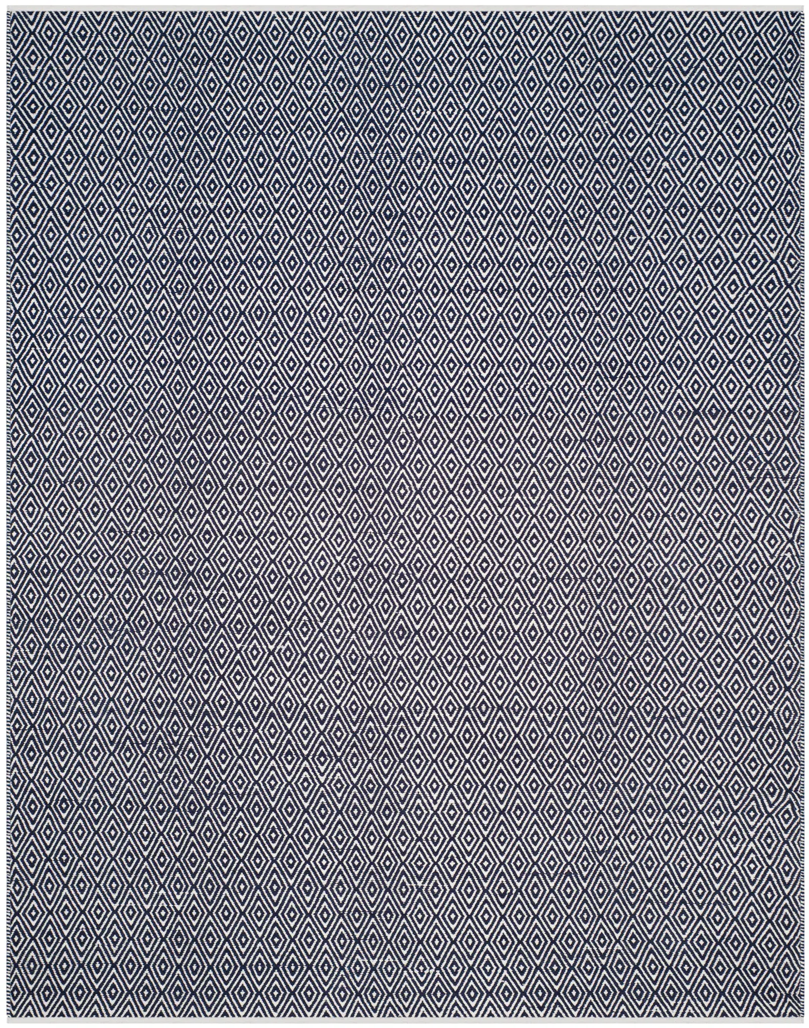 Boston Concentric Diamond Flatweave Cotton Rug
