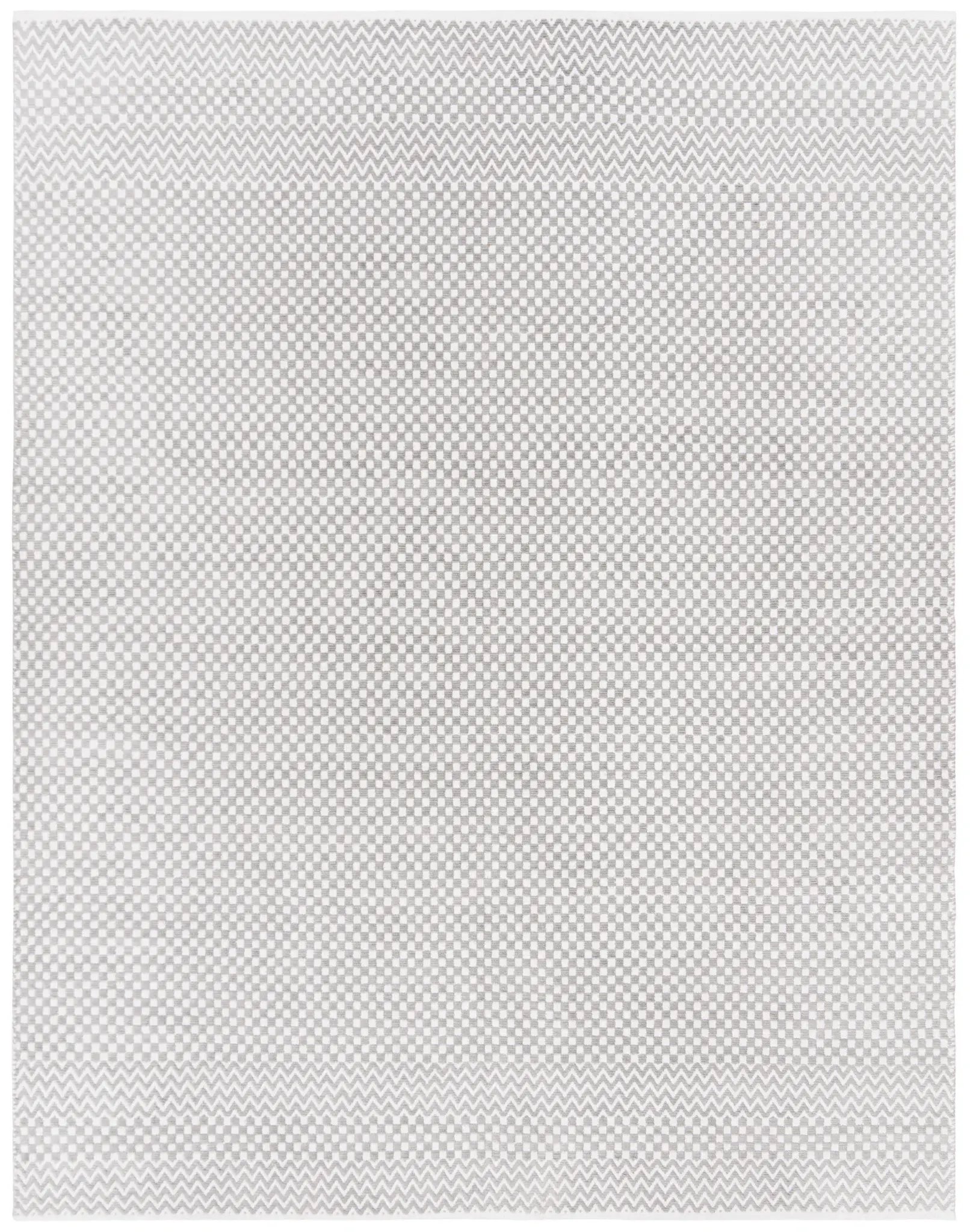 Boston Checkered Chevron Flatweave Cotton Rug
