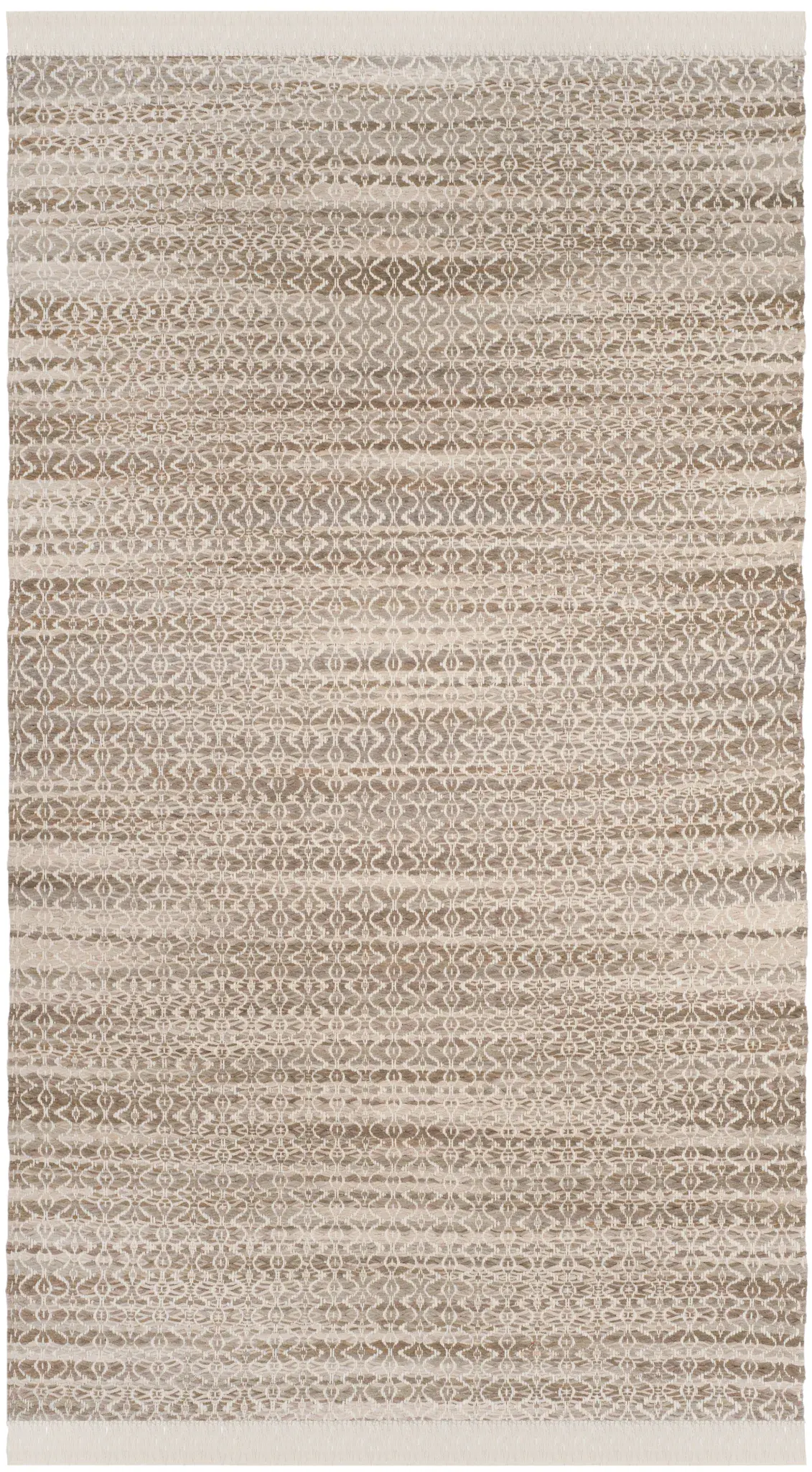 Boston Lattice Stripe Flatweave Cotton Rug