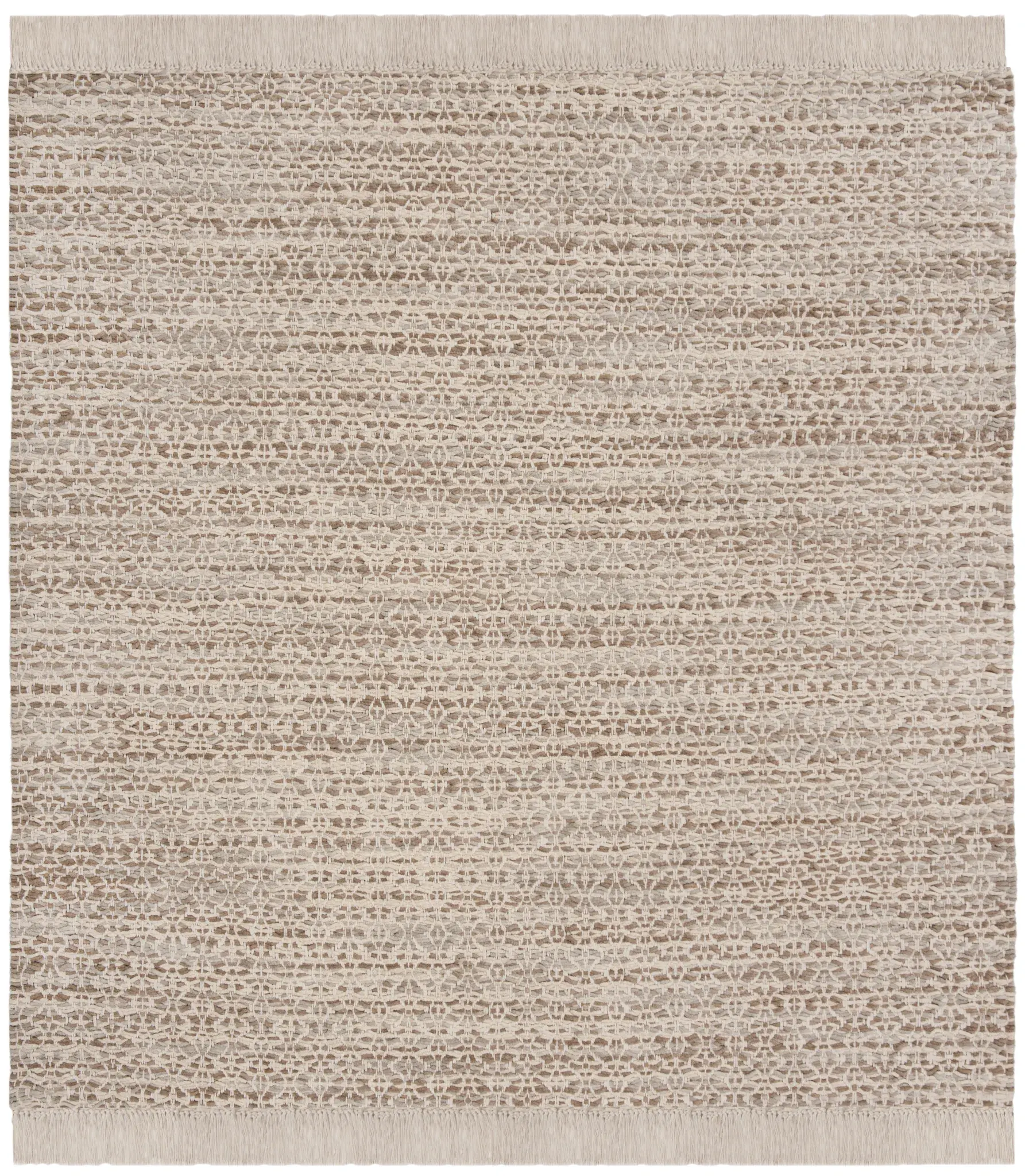 Boston Lattice Stripe Flatweave Cotton Rug