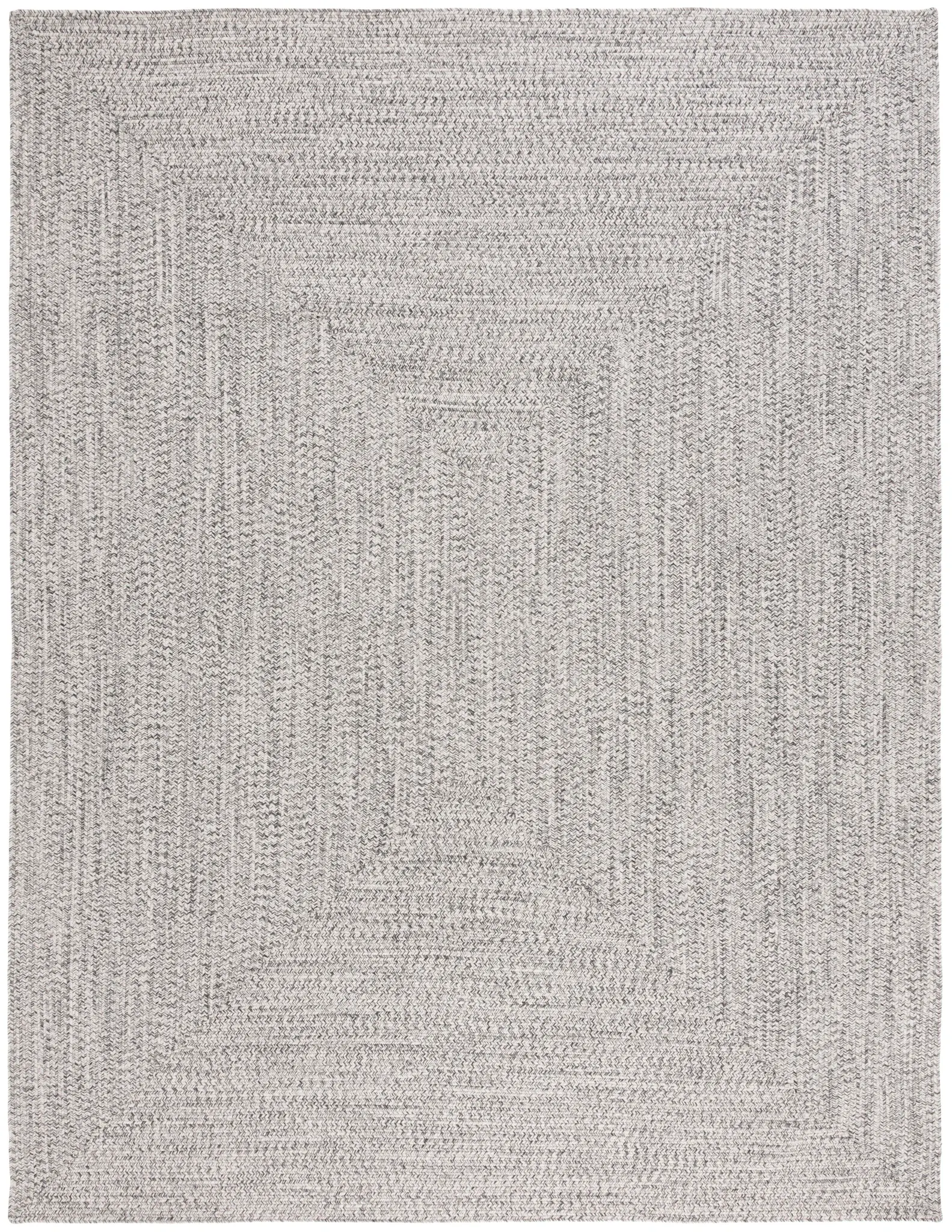 Braided Concentric Fleck Washable Outdoor Rug