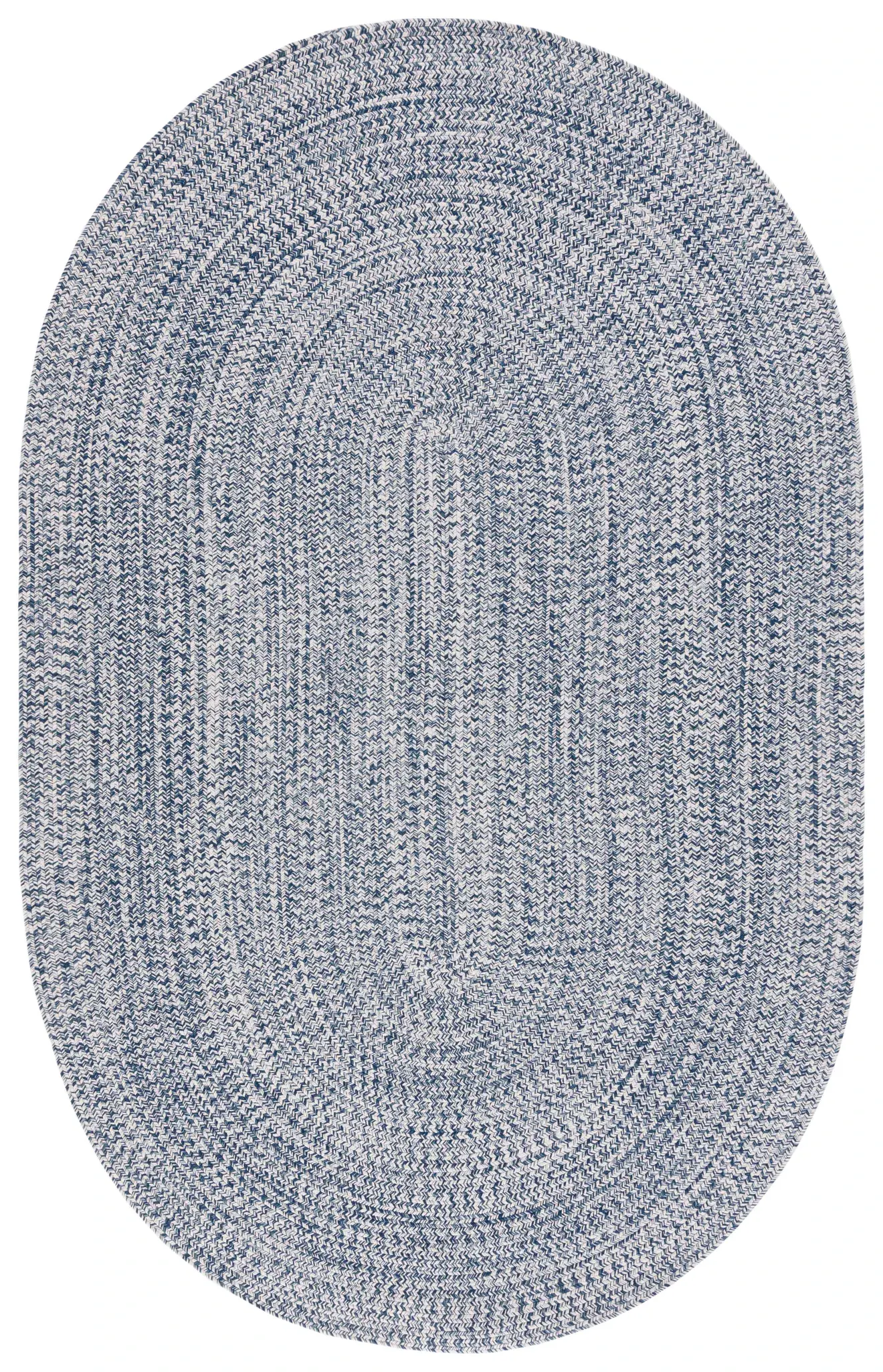 Braided Concentric Fleck Washable Outdoor Rug