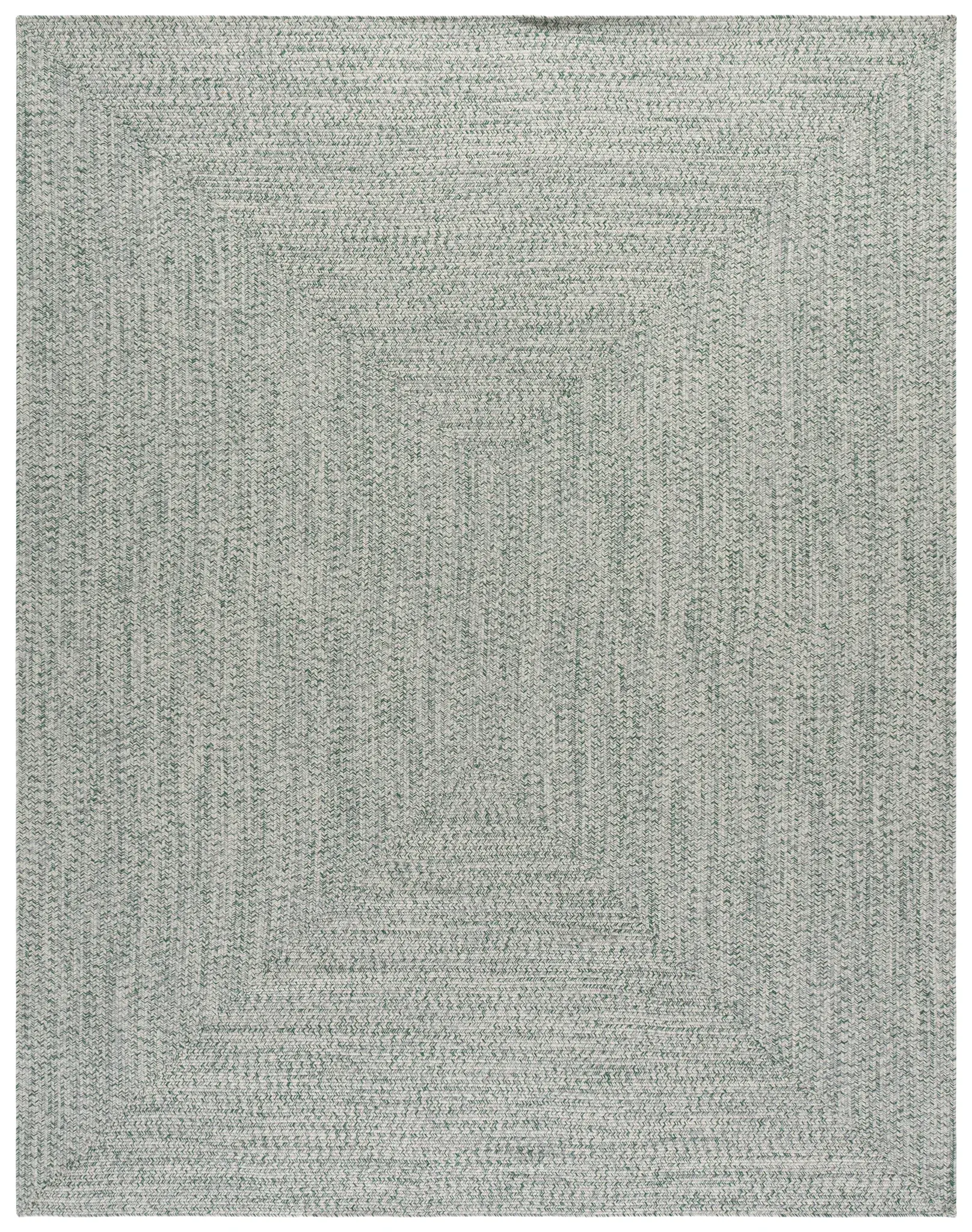 Braided Concentric Fleck Washable Outdoor Rug